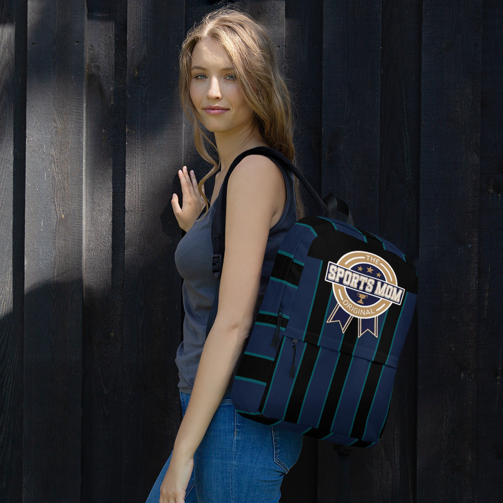Sports Mom Multi-Pocket Backpack - Away Game - Wall Paper