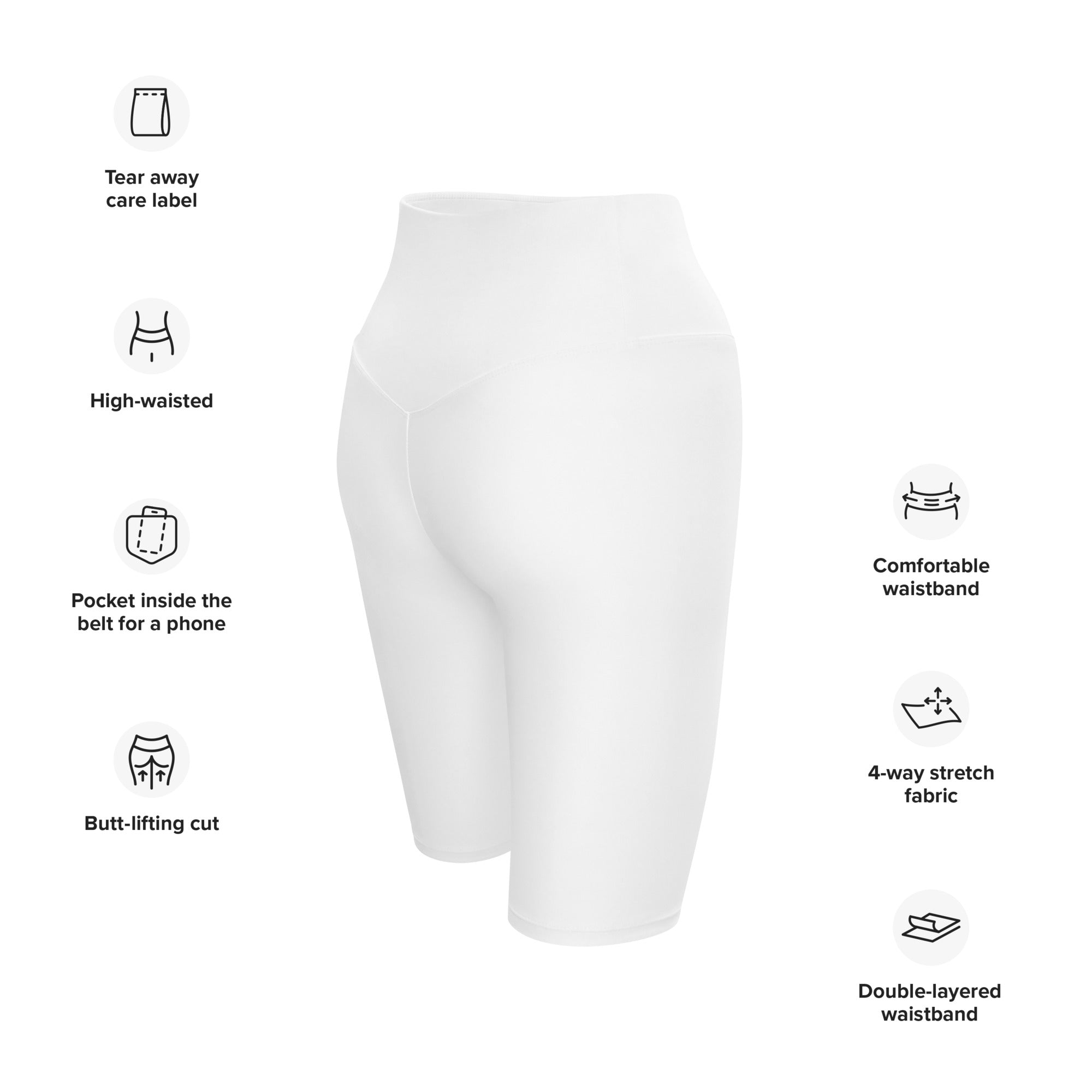 OSM - Biker Shorts - White