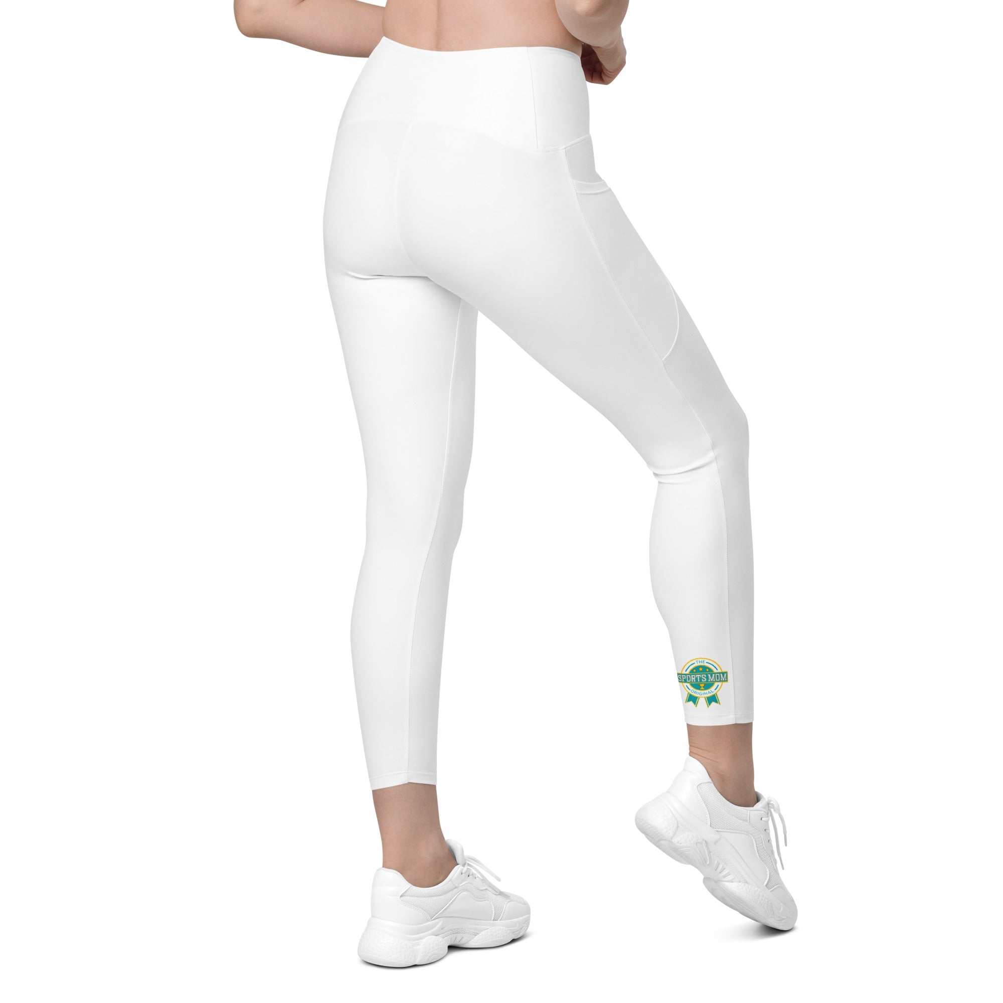 OSM - Crossover Leggings with Pockets - White