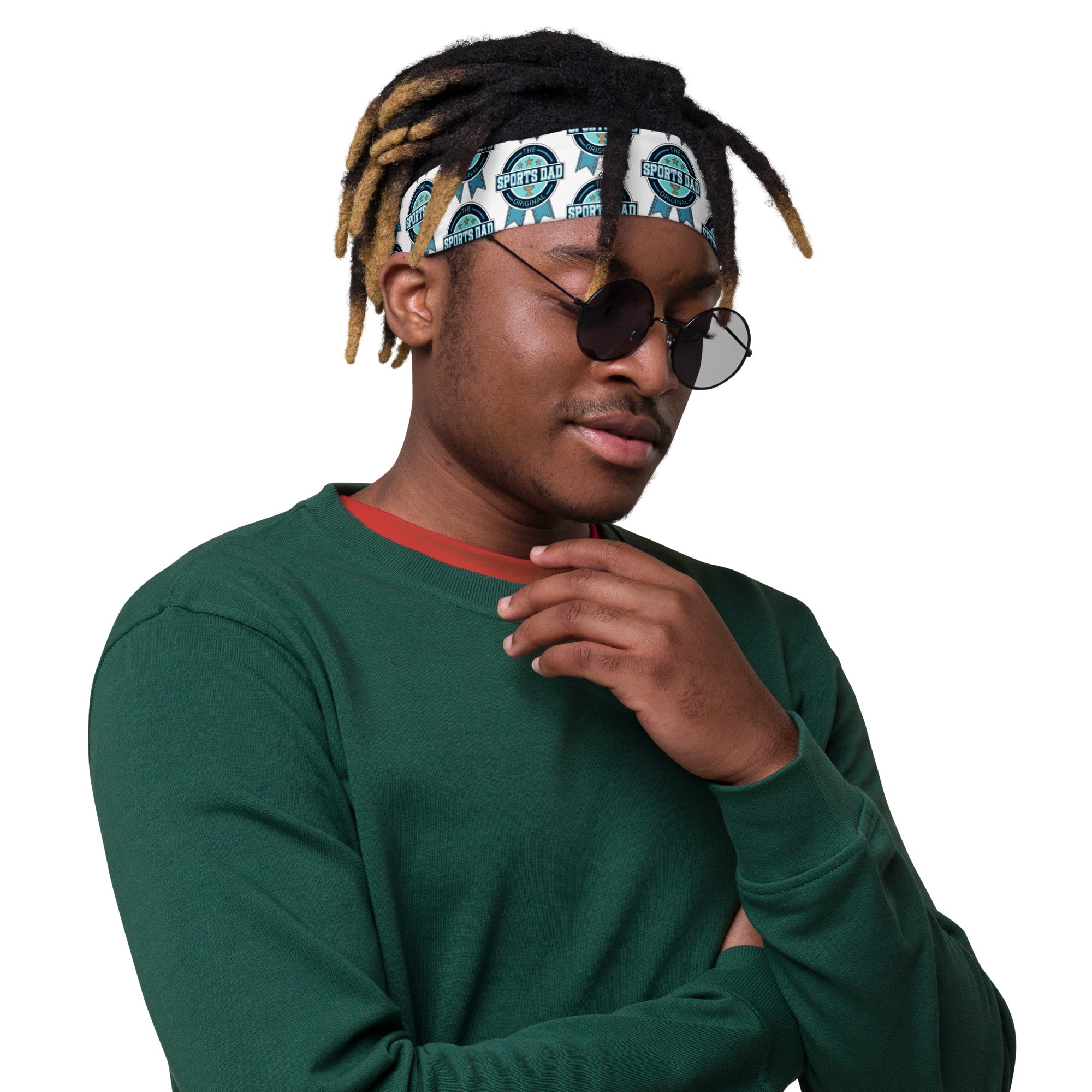 The Original Sports Dad Headband - White