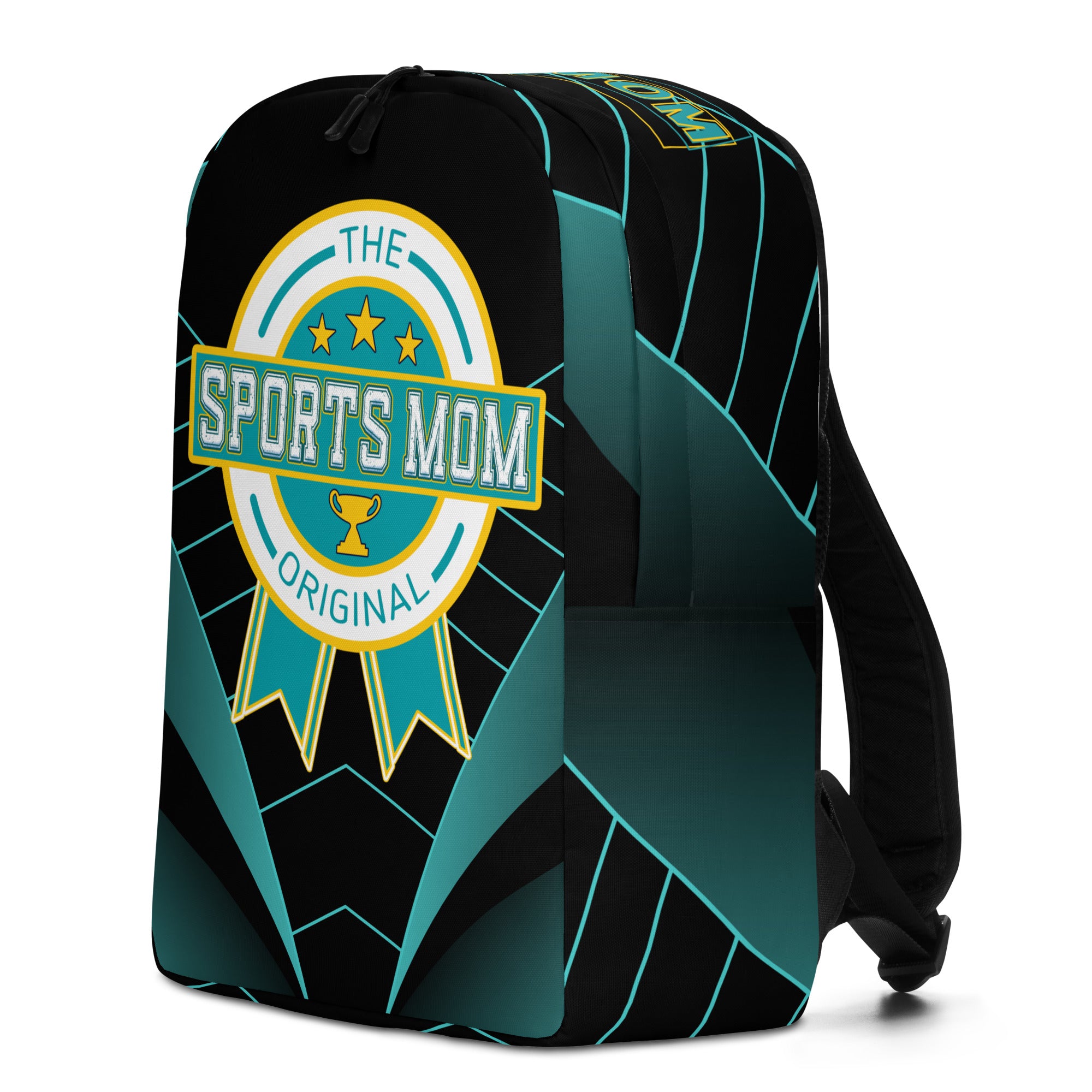 Sports Mom Minimalist Backpack - Teal Stare