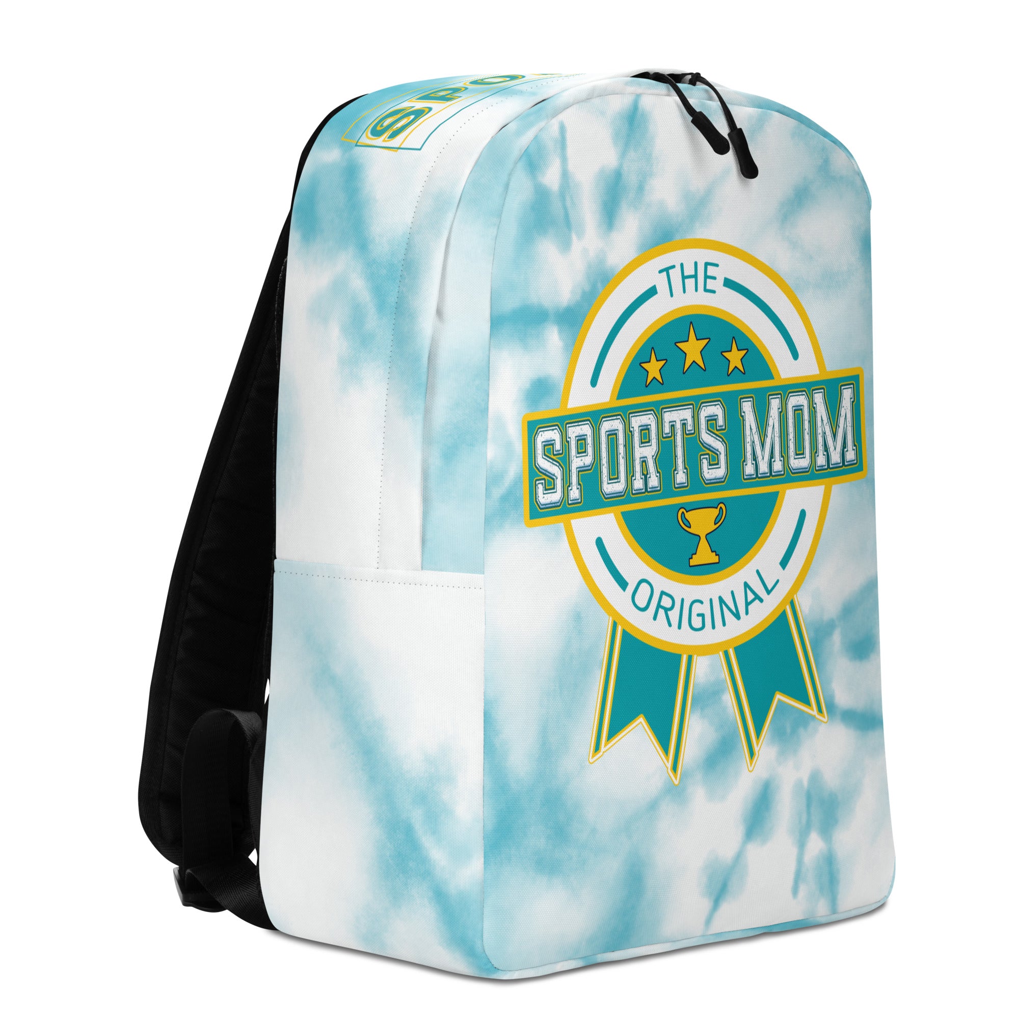 Sports Mom Minimalist Backpack - Blue Sky Tie-Dye