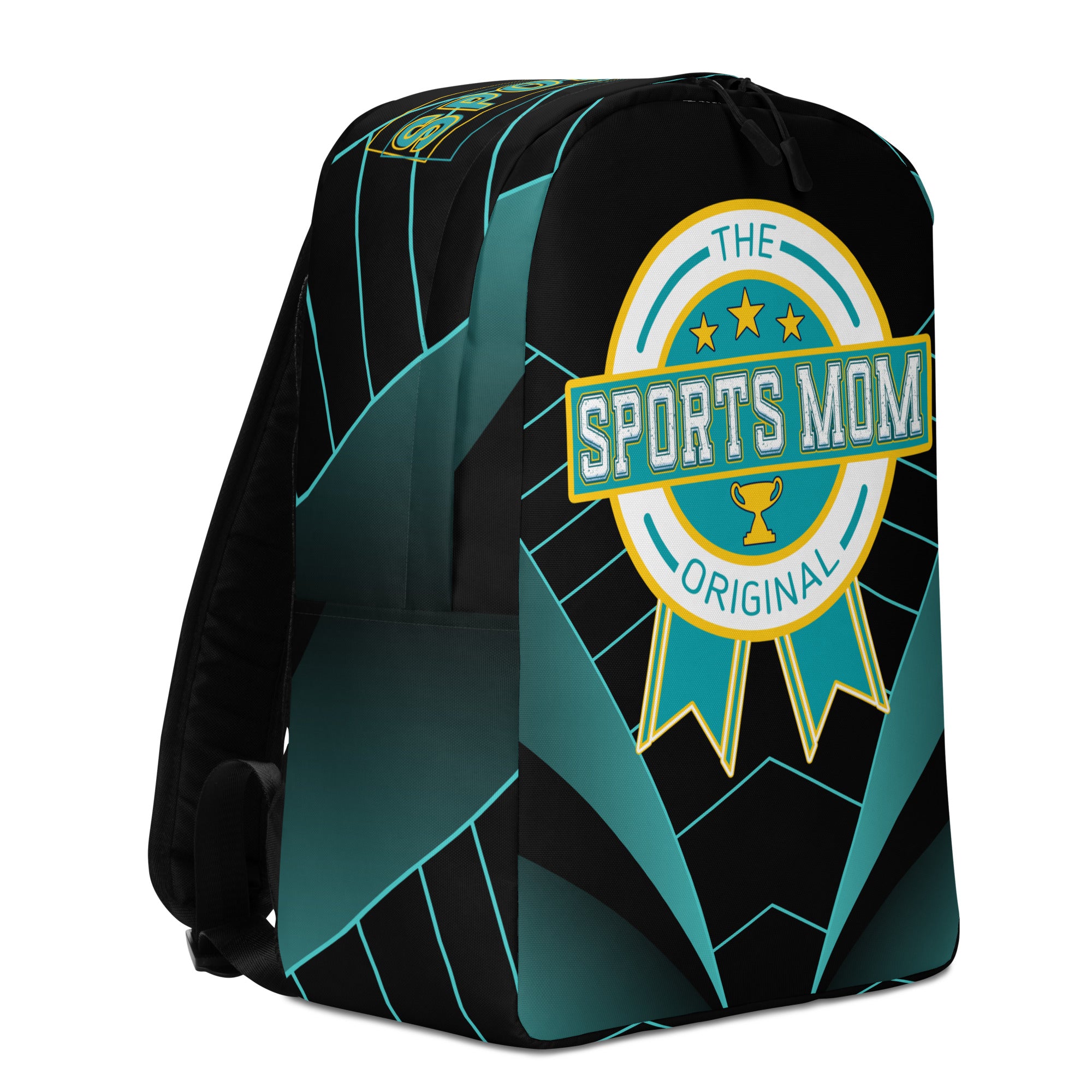Sports Mom Minimalist Backpack - Teal Stare