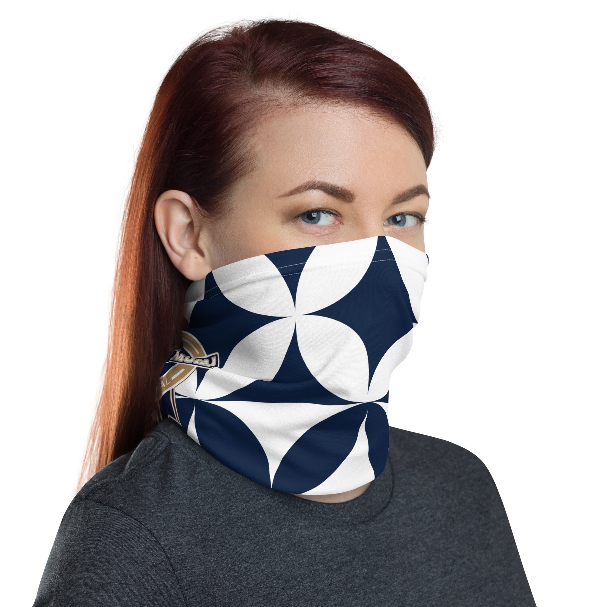 The Original Sports Mom Neck Gaiter - Away Game - Diamonds or Flowers?