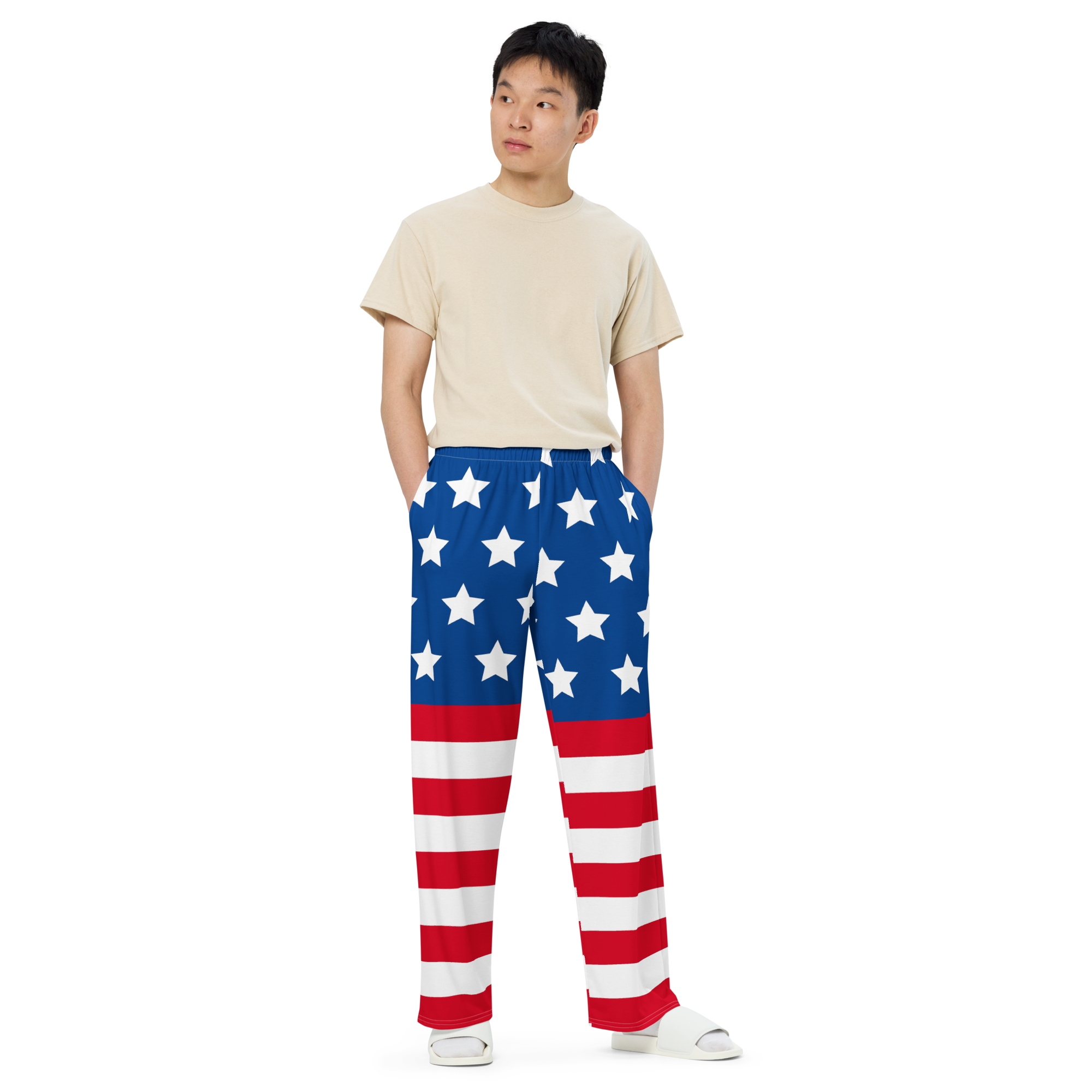 The Original Sports Dad 'Merica Wide-Leg Pants