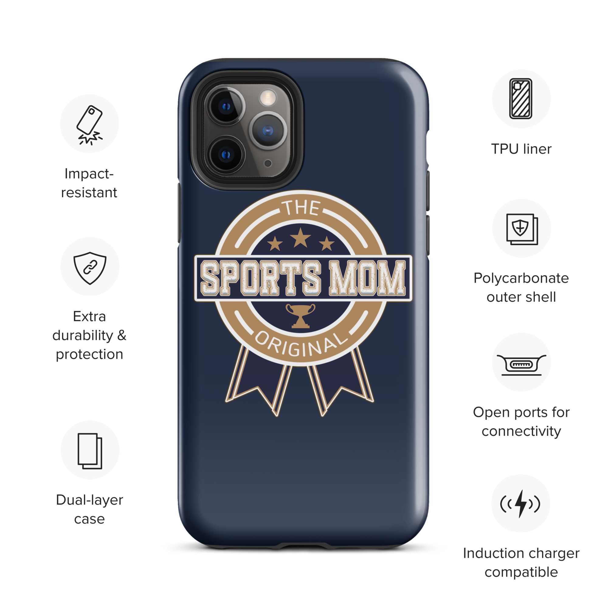 Original Sports Mom - Away Game - Tough Case for iPhone®