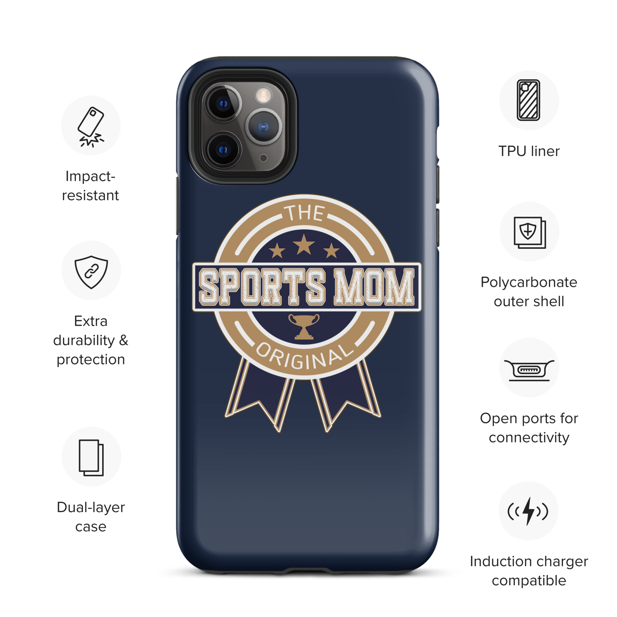 Original Sports Mom - Away Game - Tough Case for iPhone®