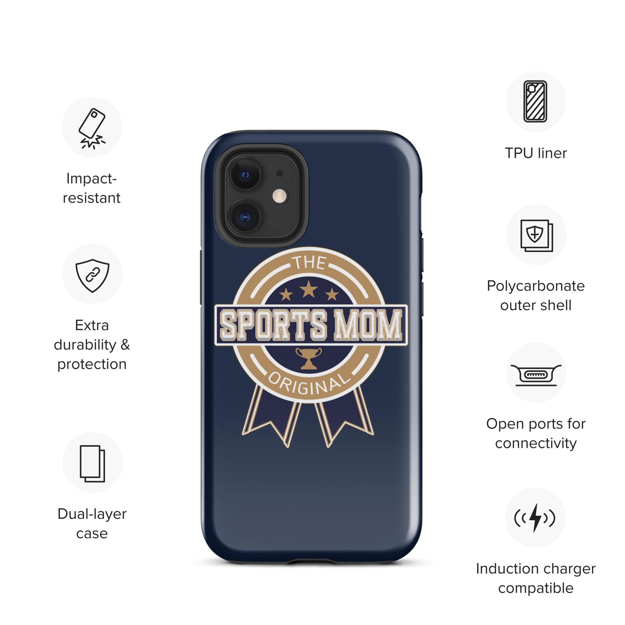 Original Sports Mom - Away Game - Tough Case for iPhone®
