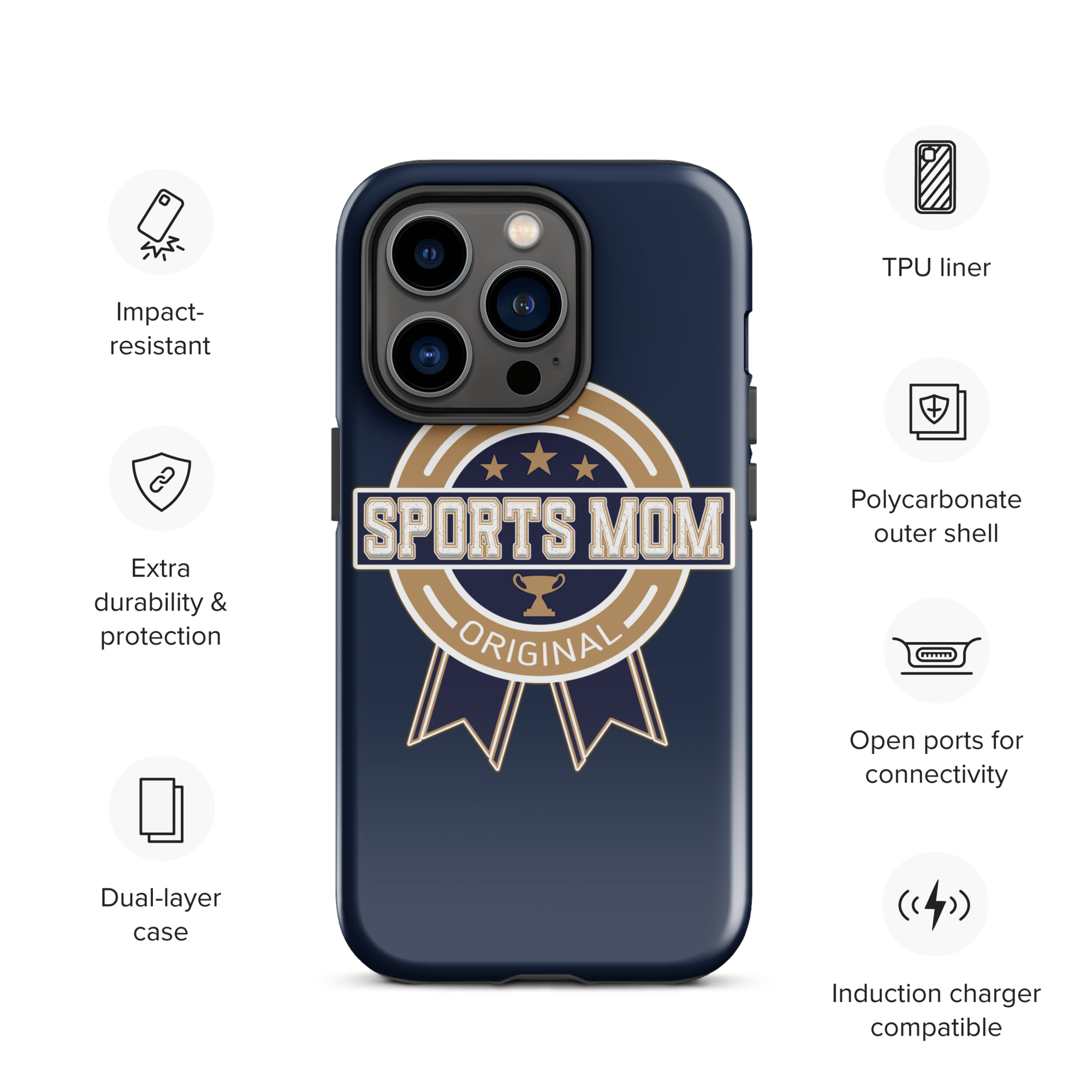 Original Sports Mom - Away Game - Tough Case for iPhone®