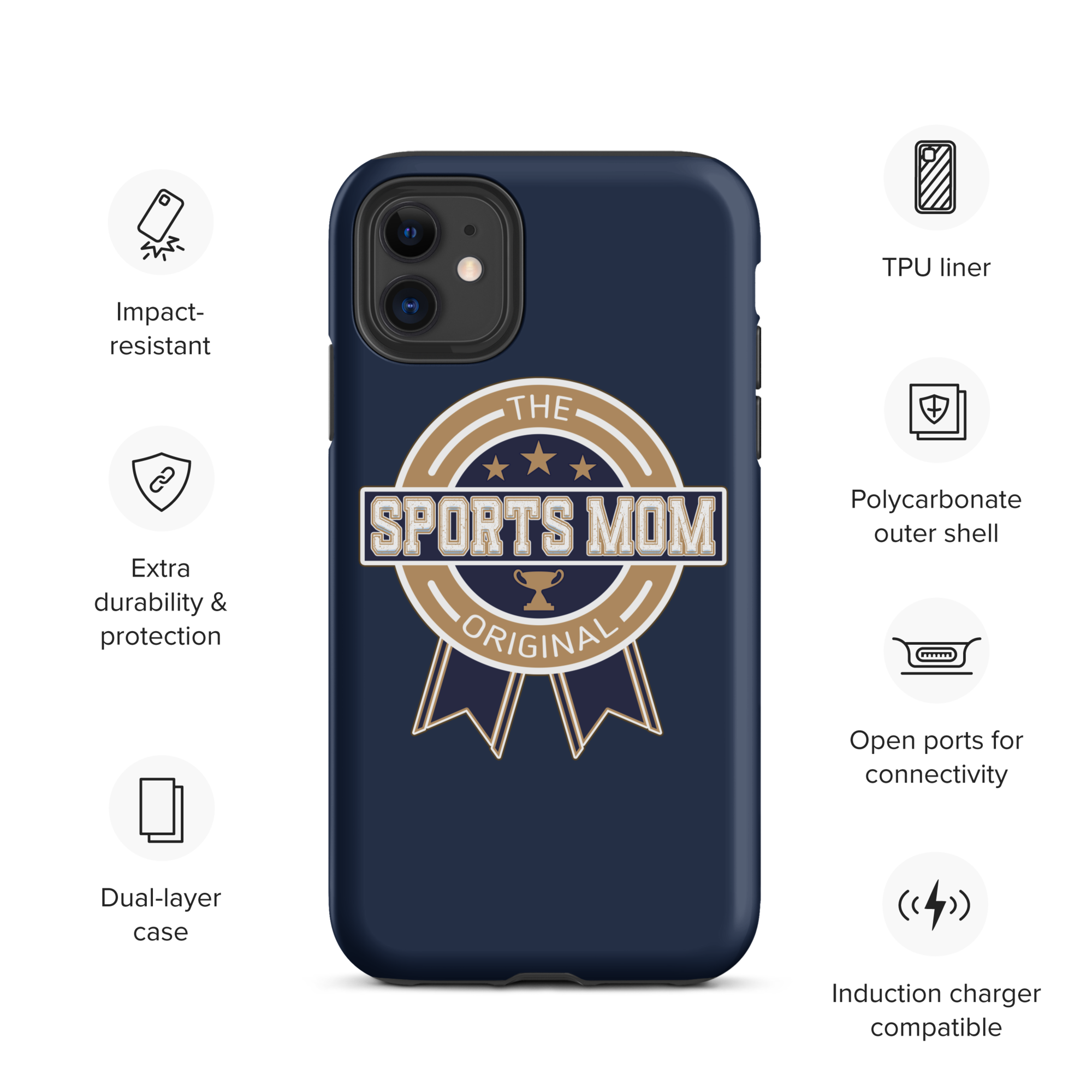 Original Sports Mom - Away Game - Tough Case for iPhone®