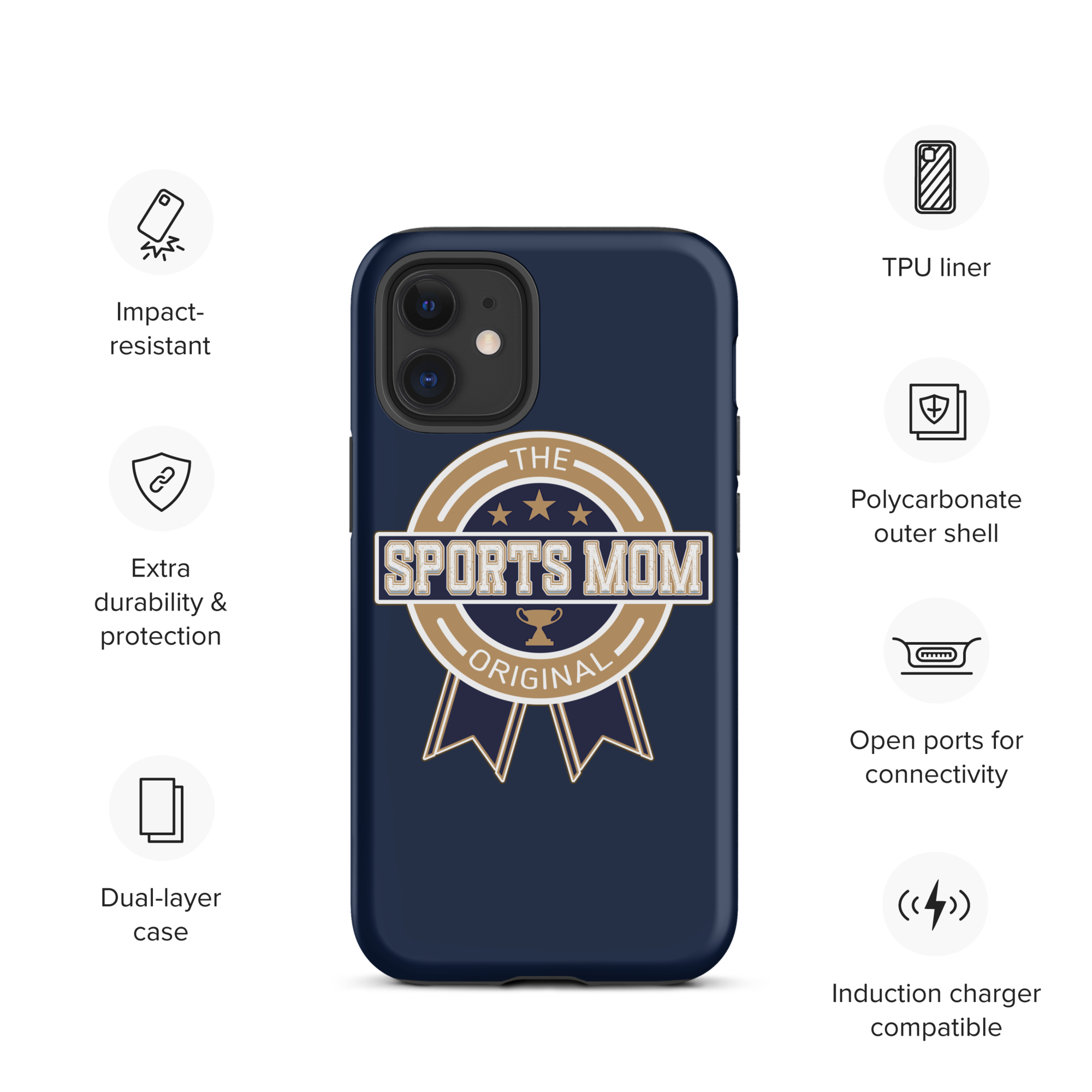 Original Sports Mom - Away Game - Tough Case for iPhone®