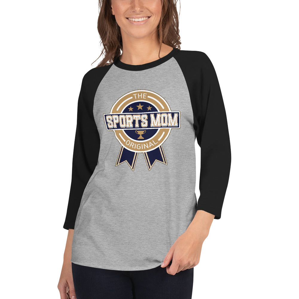 The Original Sports Mom Premium Inaugural Away Game 3/4 Sleeve