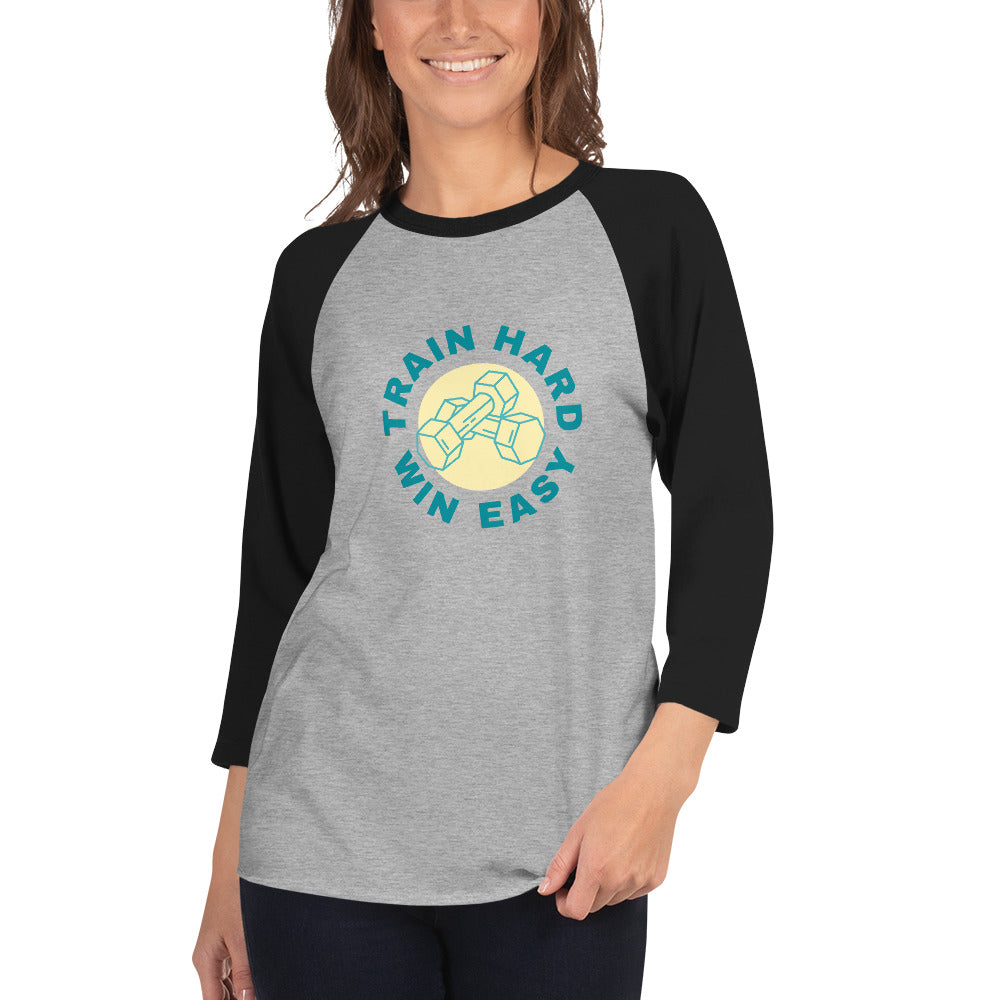 Train Hard Win Easy Women's Premium 3/4 Sleeve