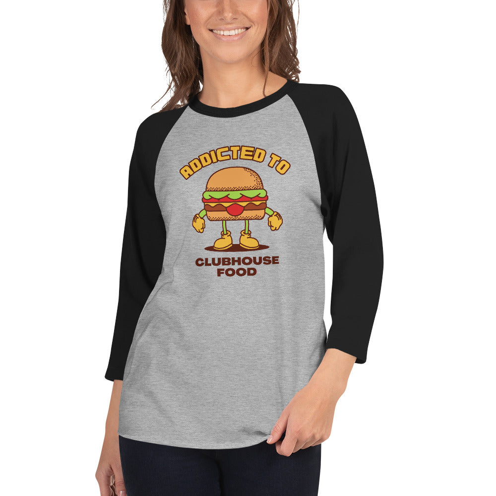 Addicted To Clubhouse Food Women's Premium 3/4 Sleeve