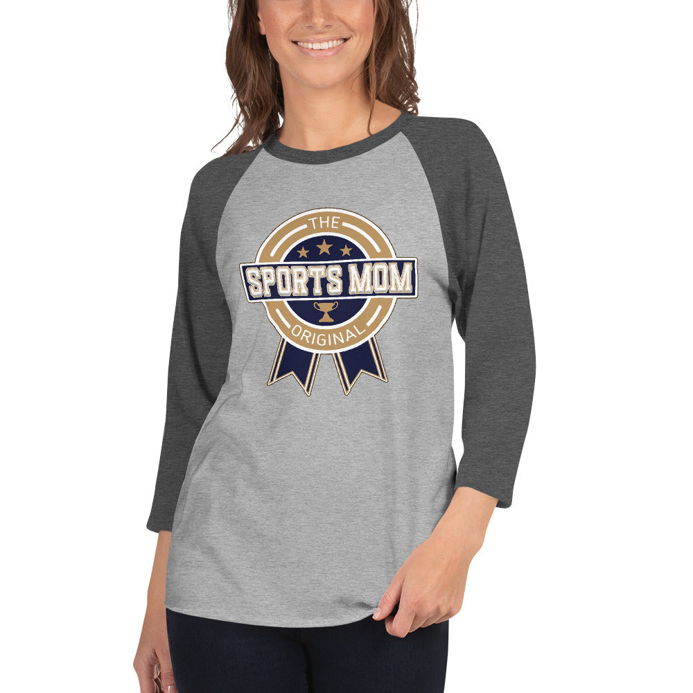 The Original Sports Mom Premium Inaugural Away Game 3/4 Sleeve