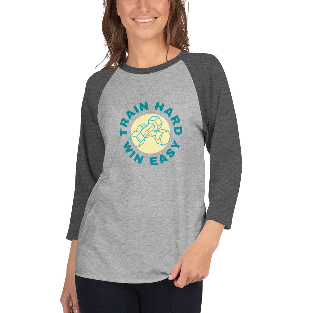 Train Hard Win Easy Women's Premium 3/4 Sleeve