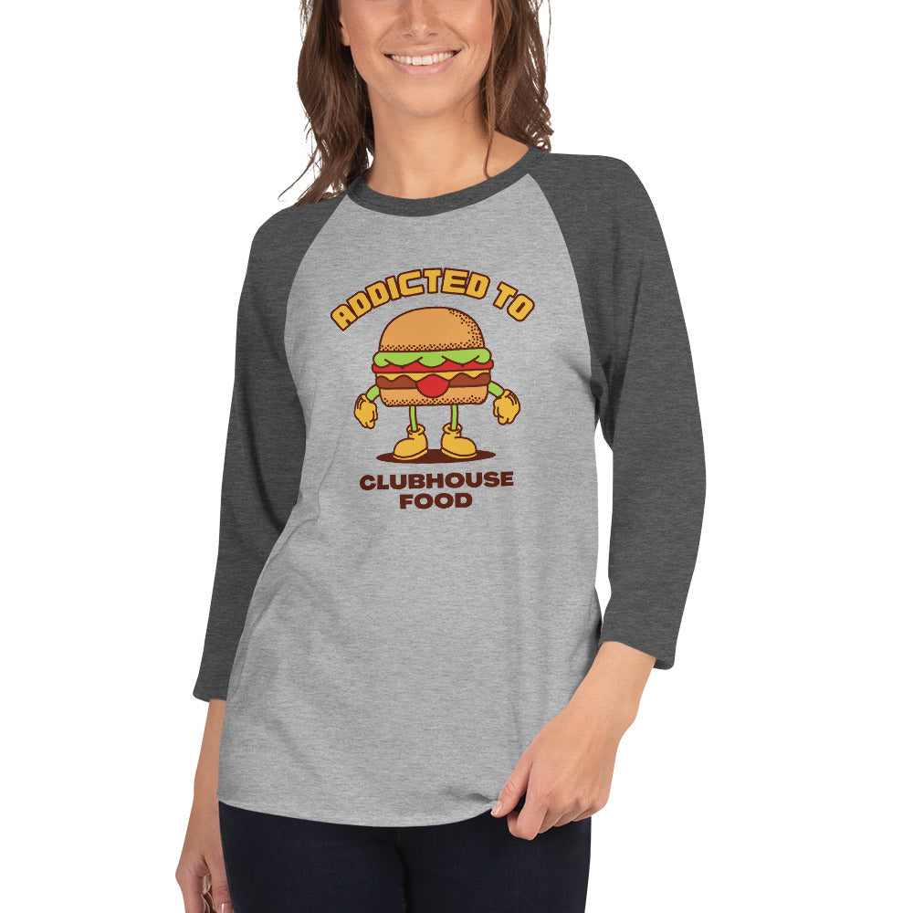 Addicted To Clubhouse Food Women's Premium 3/4 Sleeve