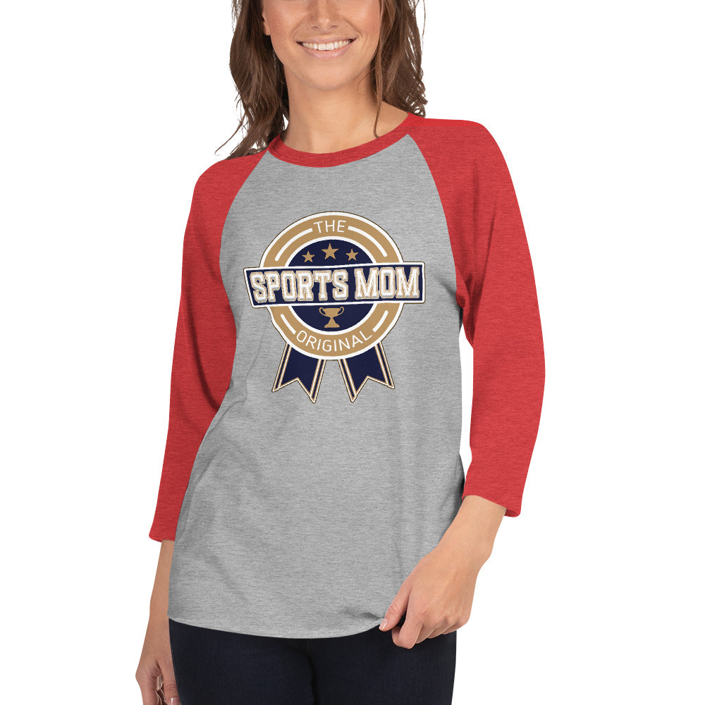 The Original Sports Mom Premium Inaugural Away Game 3/4 Sleeve