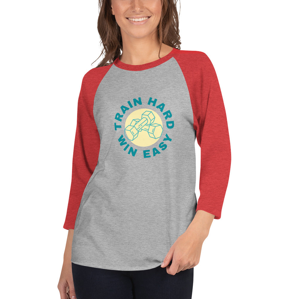 Train Hard Win Easy Women's Premium 3/4 Sleeve