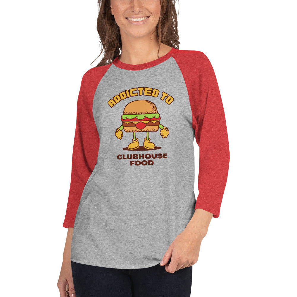 Addicted To Clubhouse Food Women's Premium 3/4 Sleeve