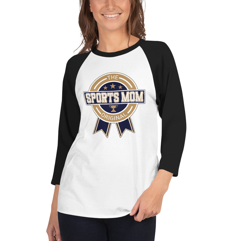 The Original Sports Mom Premium Inaugural Away Game 3/4 Sleeve