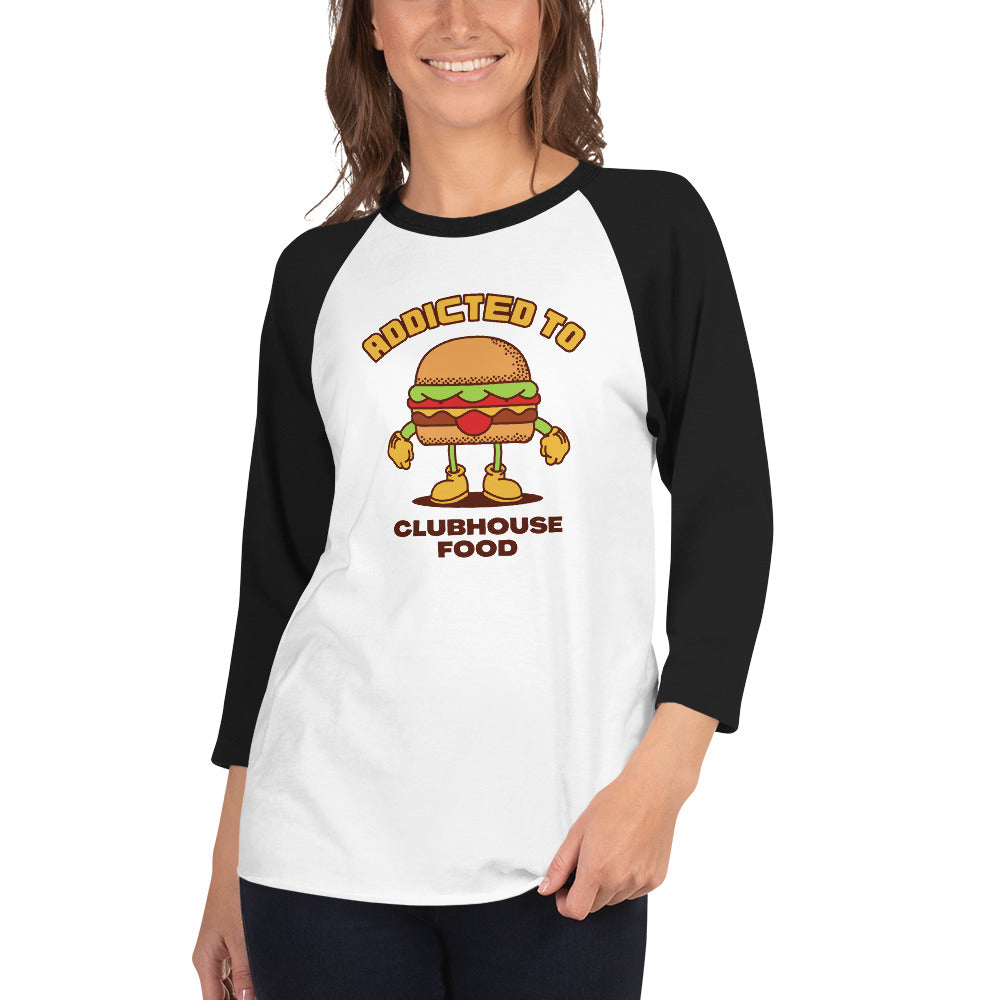 Addicted To Clubhouse Food Women's Premium 3/4 Sleeve