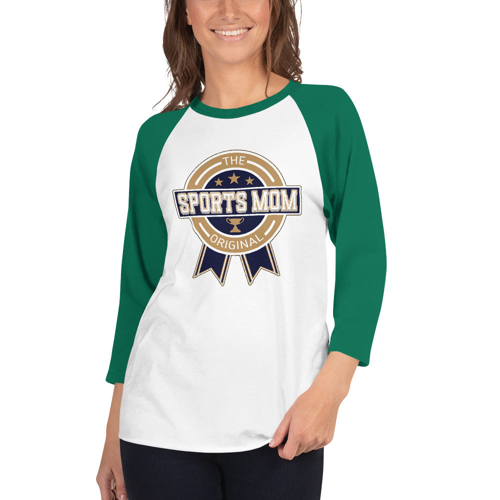 The Original Sports Mom Premium Inaugural Away Game 3/4 Sleeve