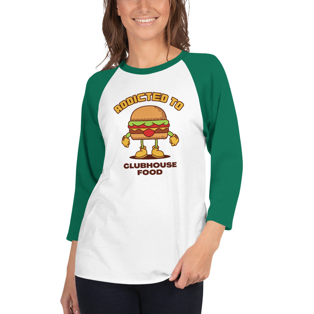 Addicted To Clubhouse Food Women's Premium 3/4 Sleeve