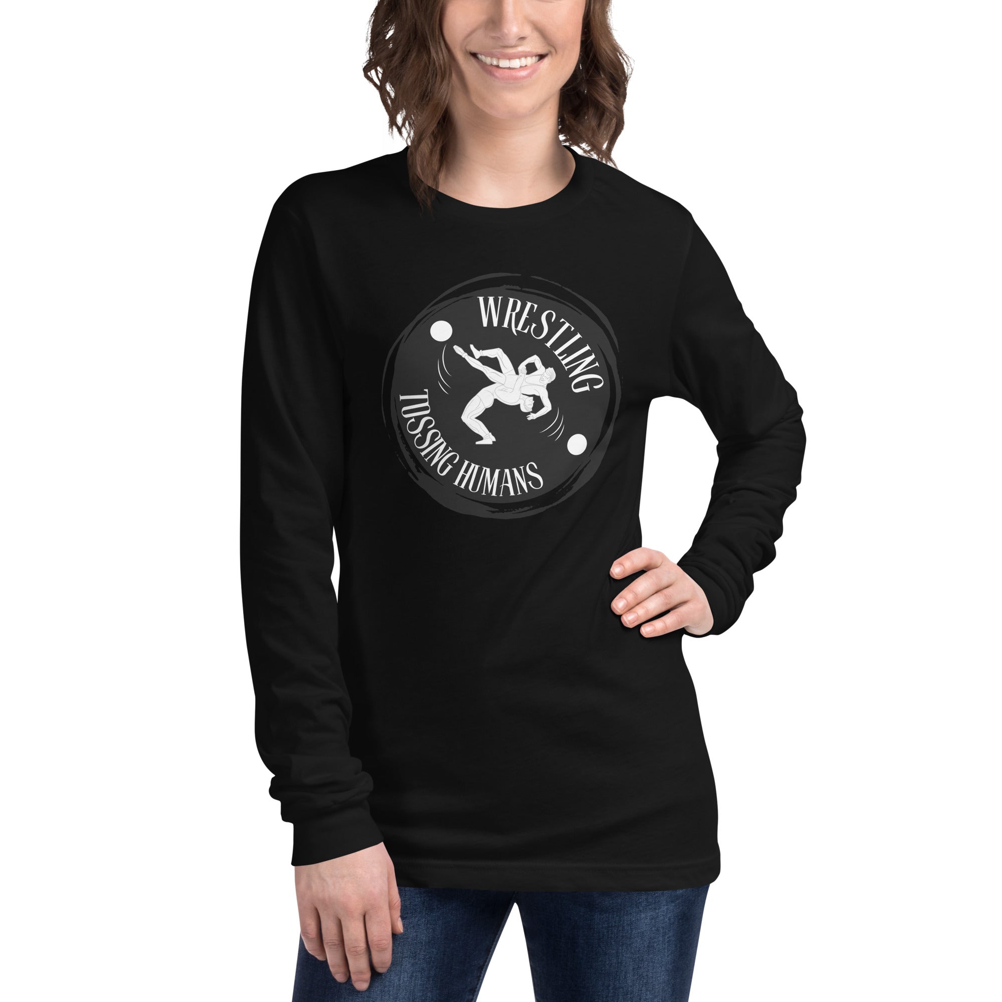 Wrestling Tossing Humans Women's Select Long Sleeve