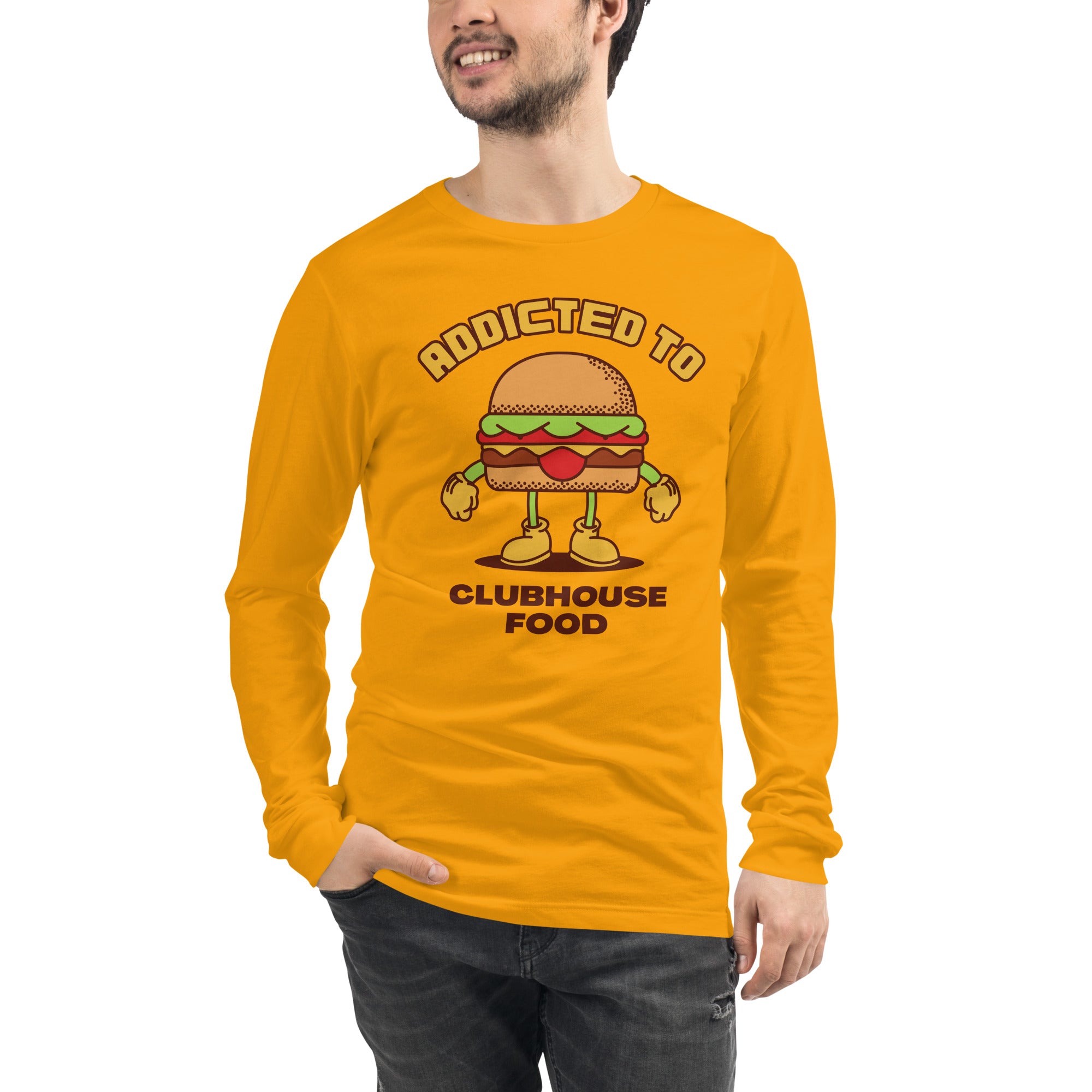Addicted To Clubhouse Food Men's Select Long Sleeve