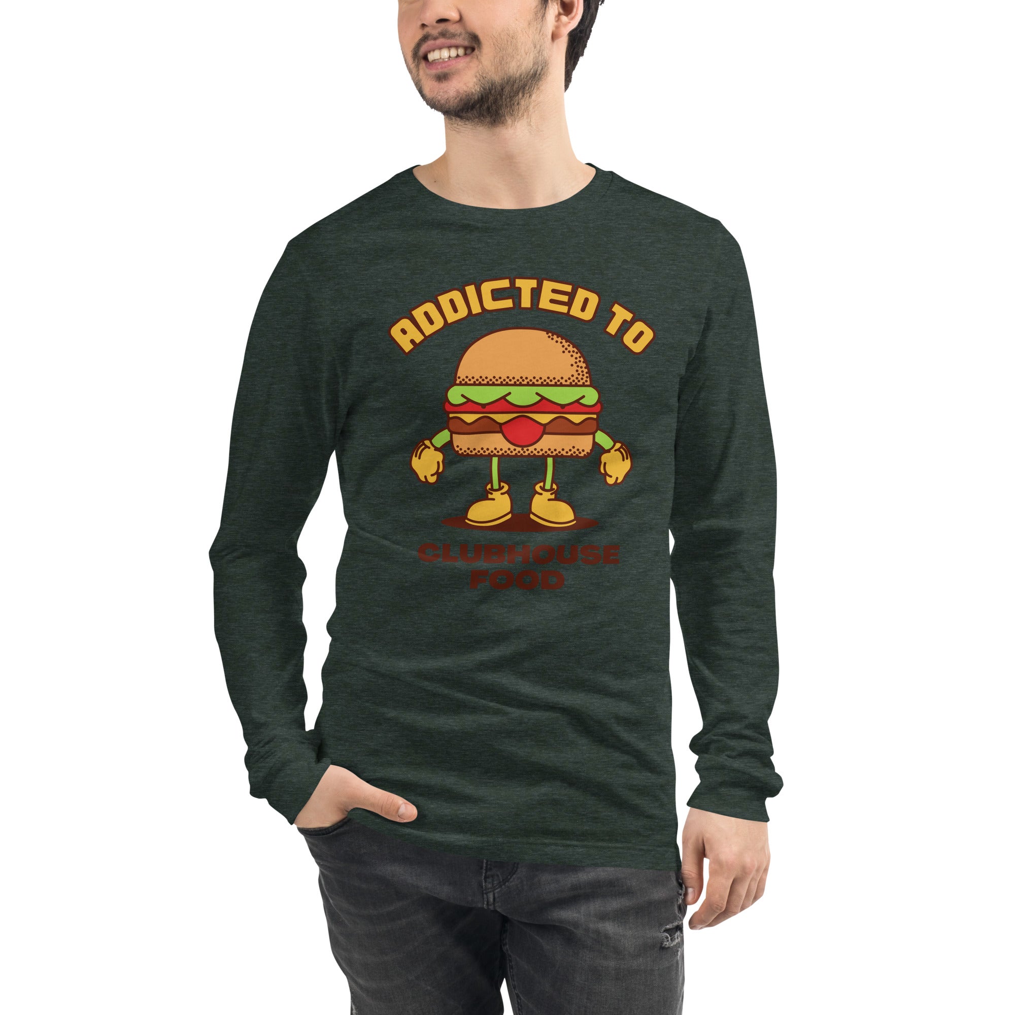 Addicted To Clubhouse Food Men's Select Long Sleeve
