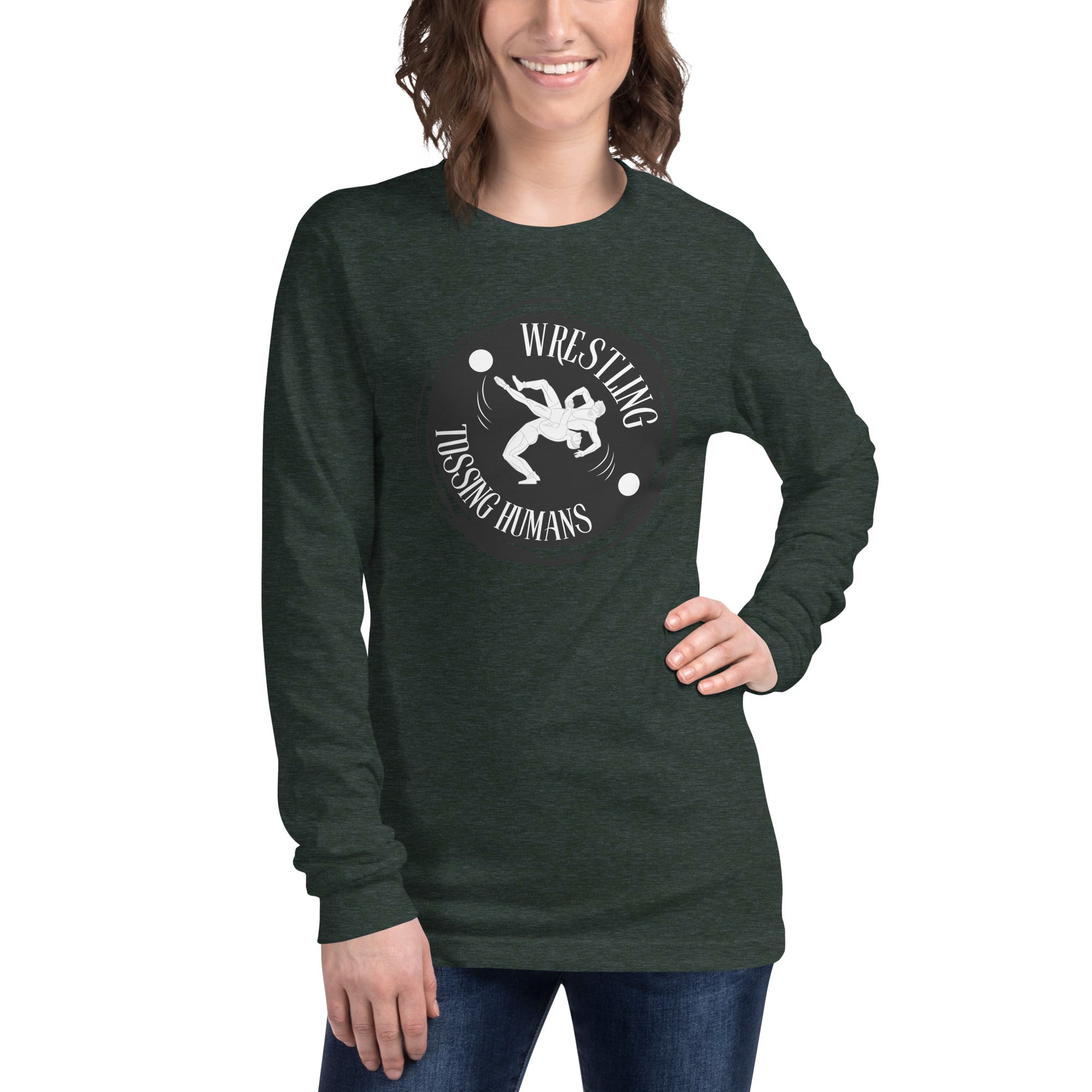 Wrestling Tossing Humans Women's Select Long Sleeve