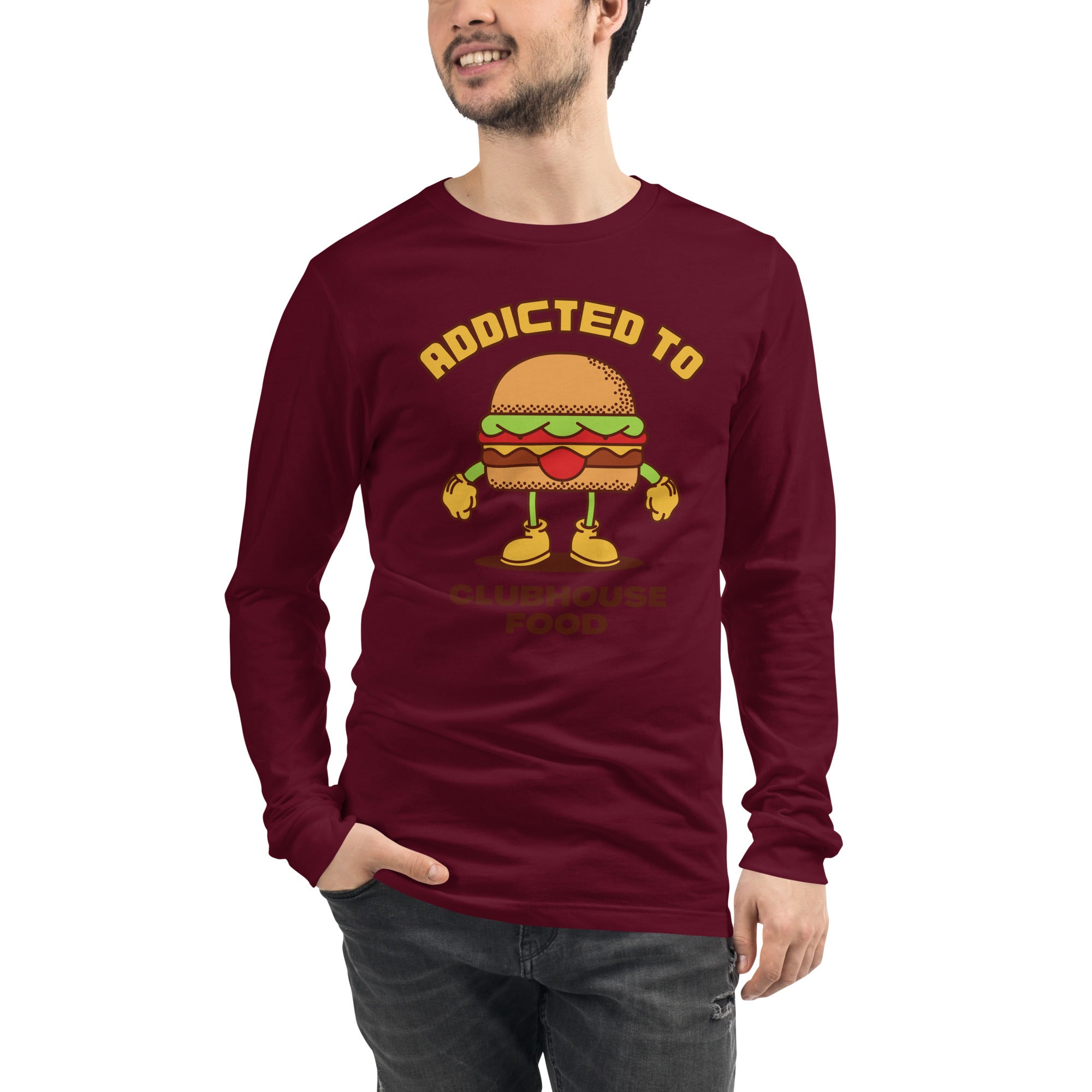 Addicted To Clubhouse Food Men's Select Long Sleeve