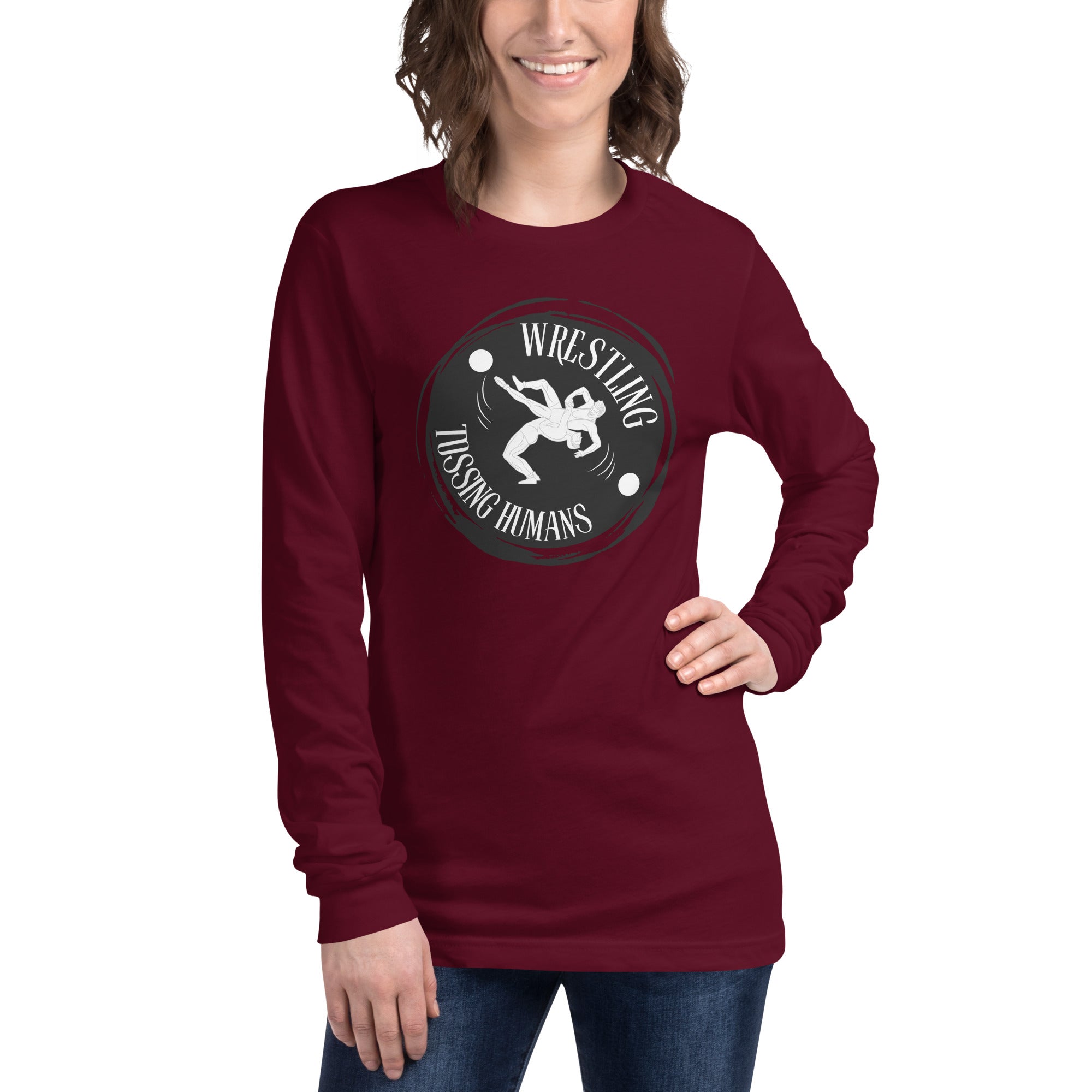 Wrestling Tossing Humans Women's Select Long Sleeve
