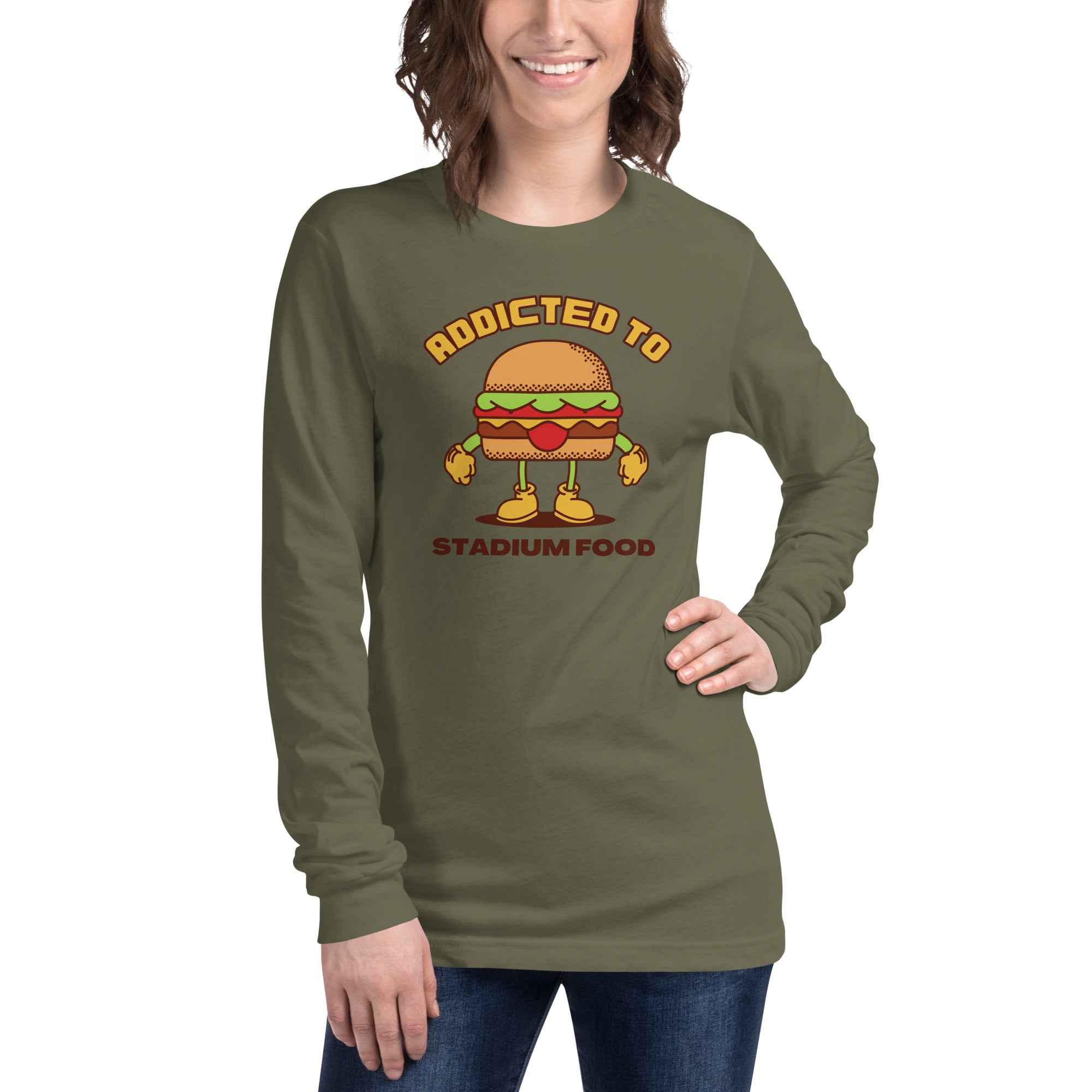 Addicted To Stadium Food Women's Select Long Sleeve