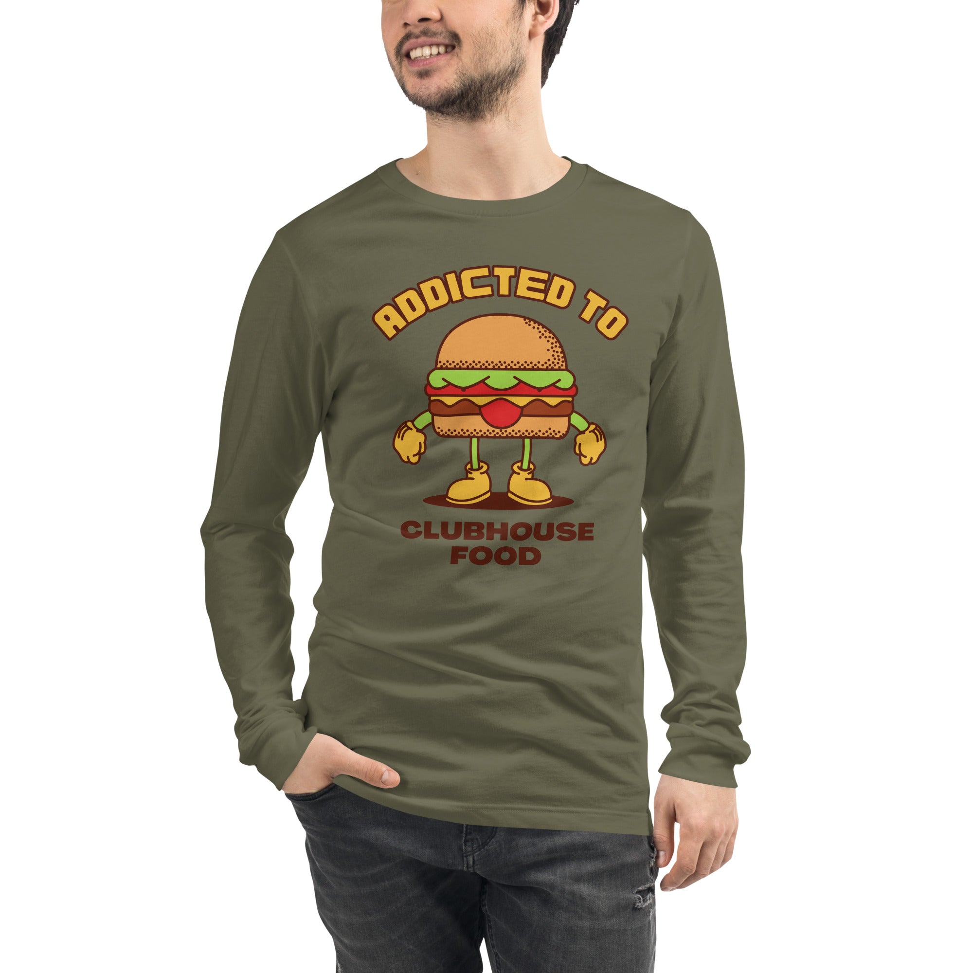 Addicted To Clubhouse Food Men's Select Long Sleeve