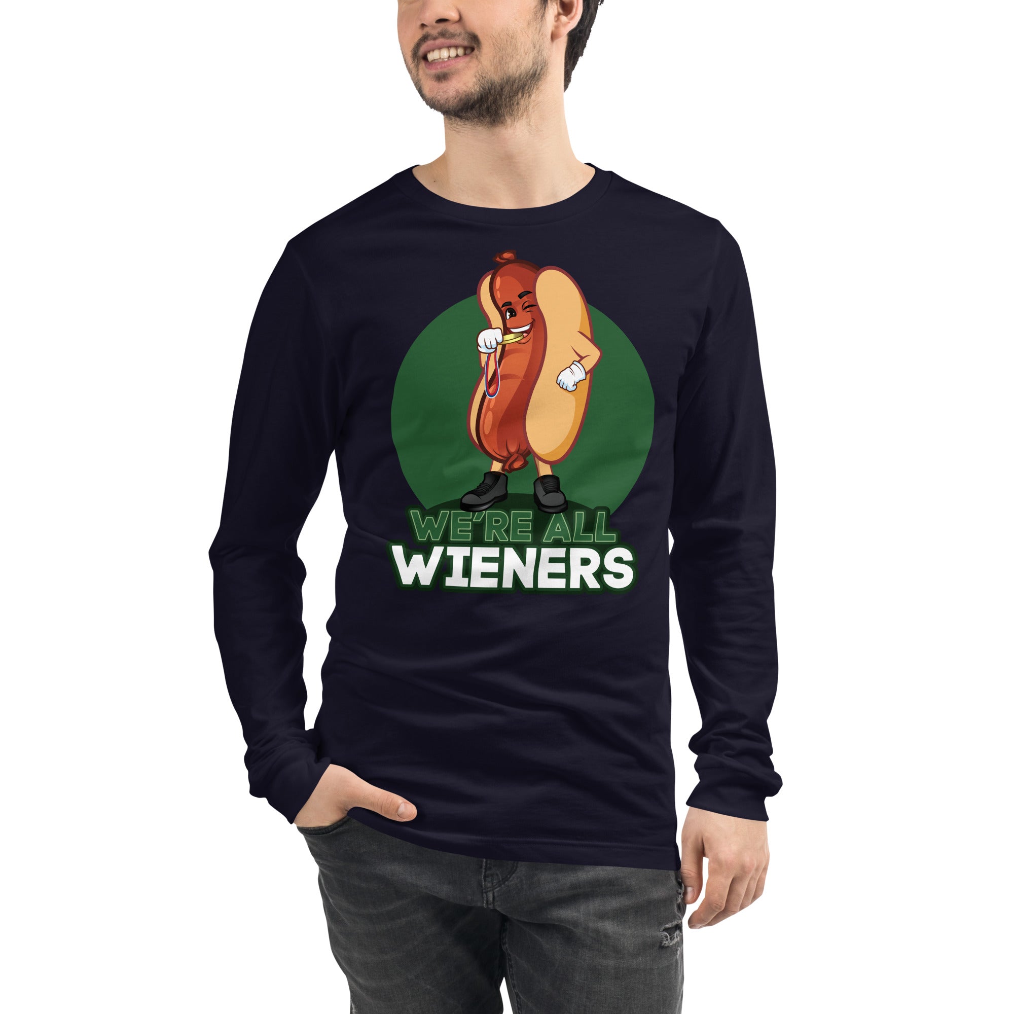 We're All Wieners Men's Select Long Sleeve
