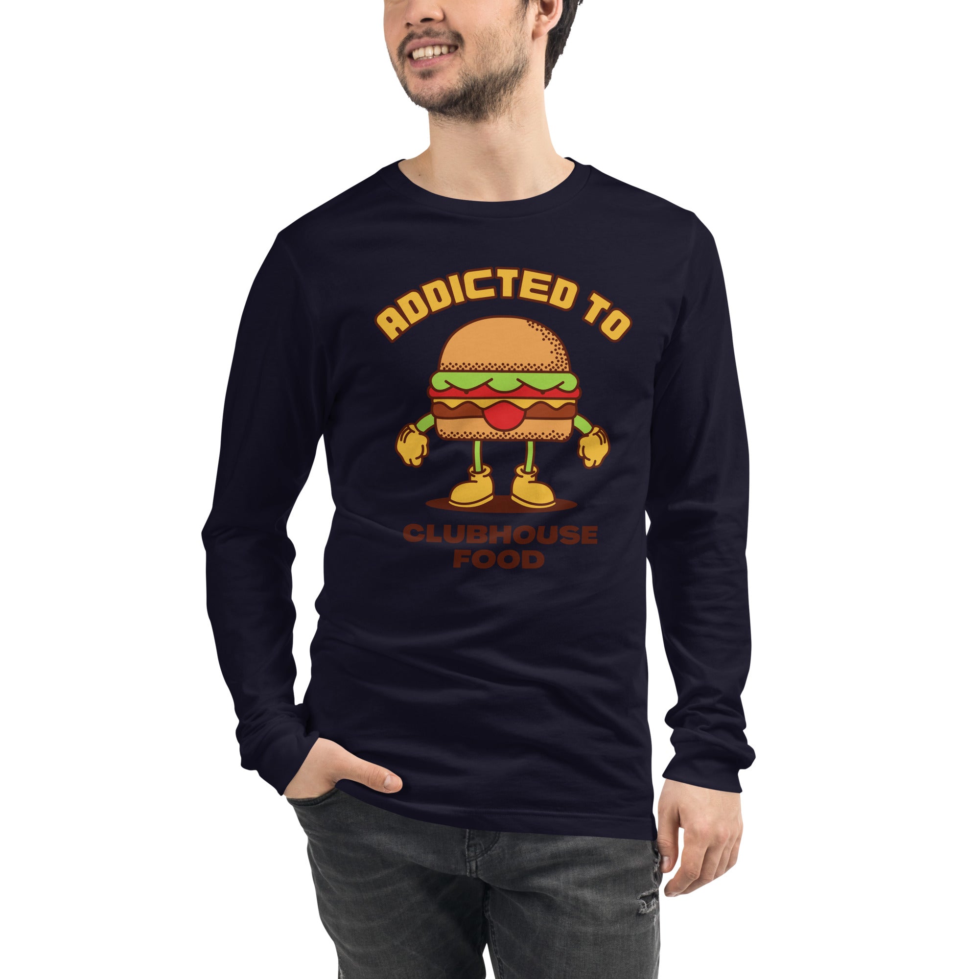 Addicted To Clubhouse Food Men's Select Long Sleeve