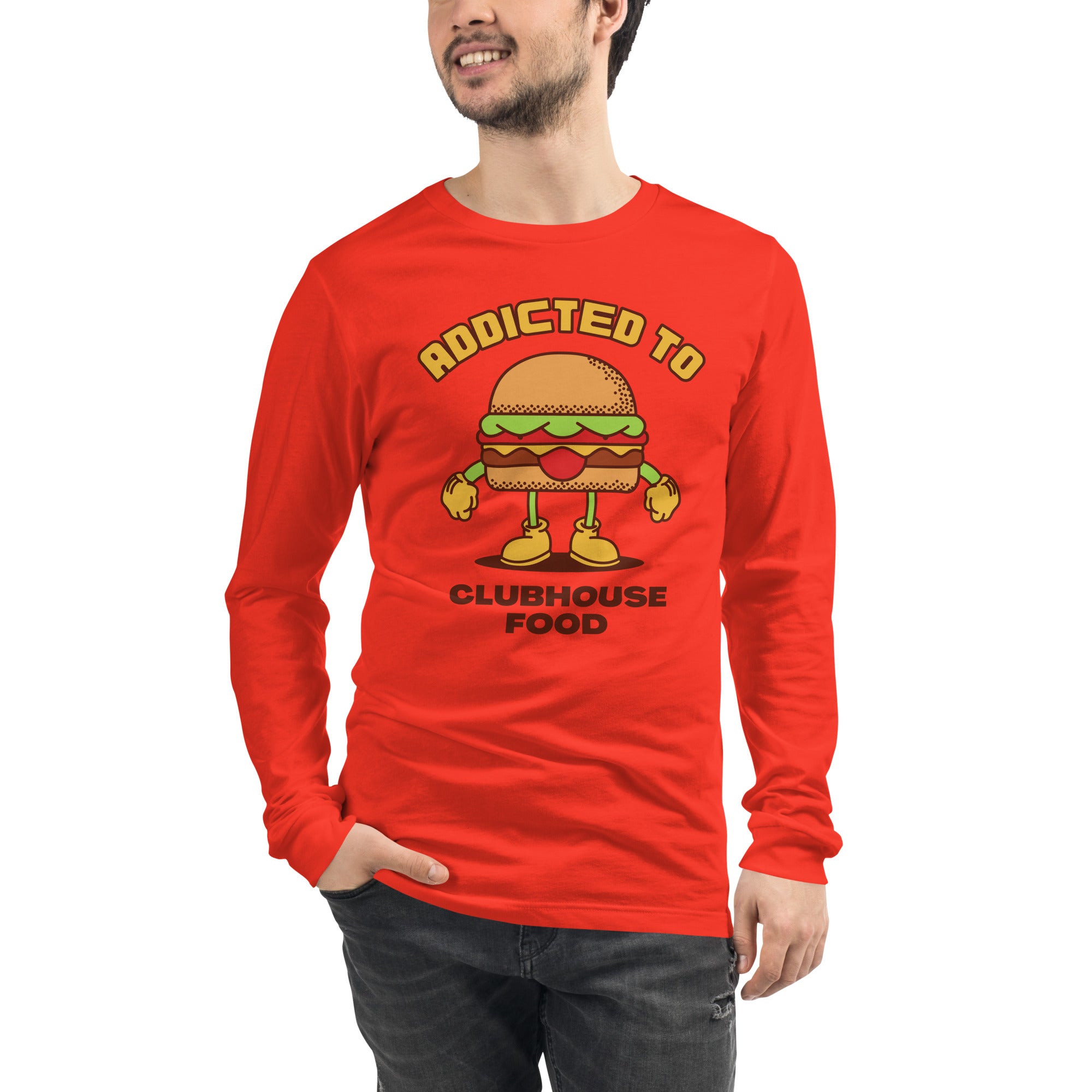 Addicted To Clubhouse Food Men's Select Long Sleeve