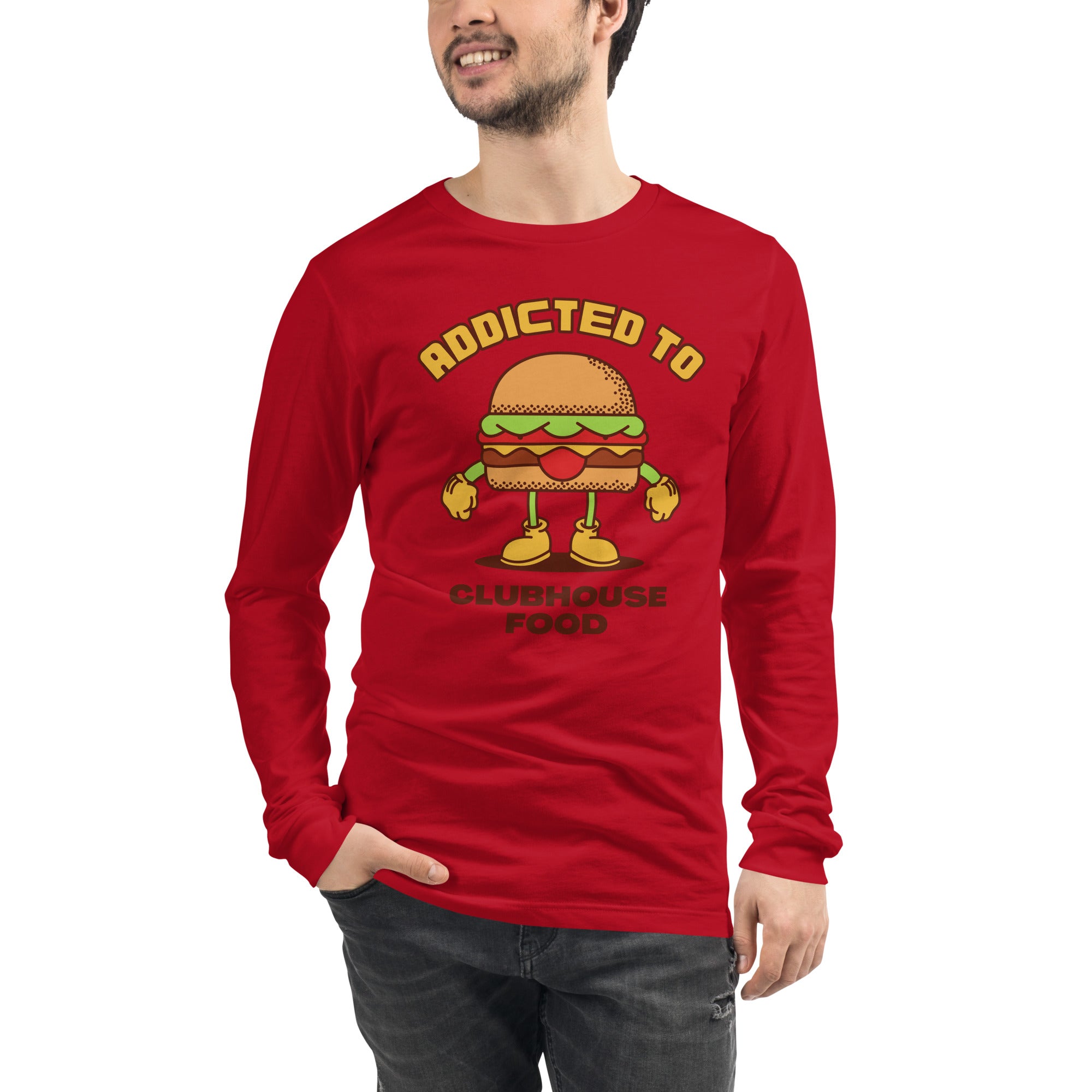 Addicted To Clubhouse Food Men's Select Long Sleeve