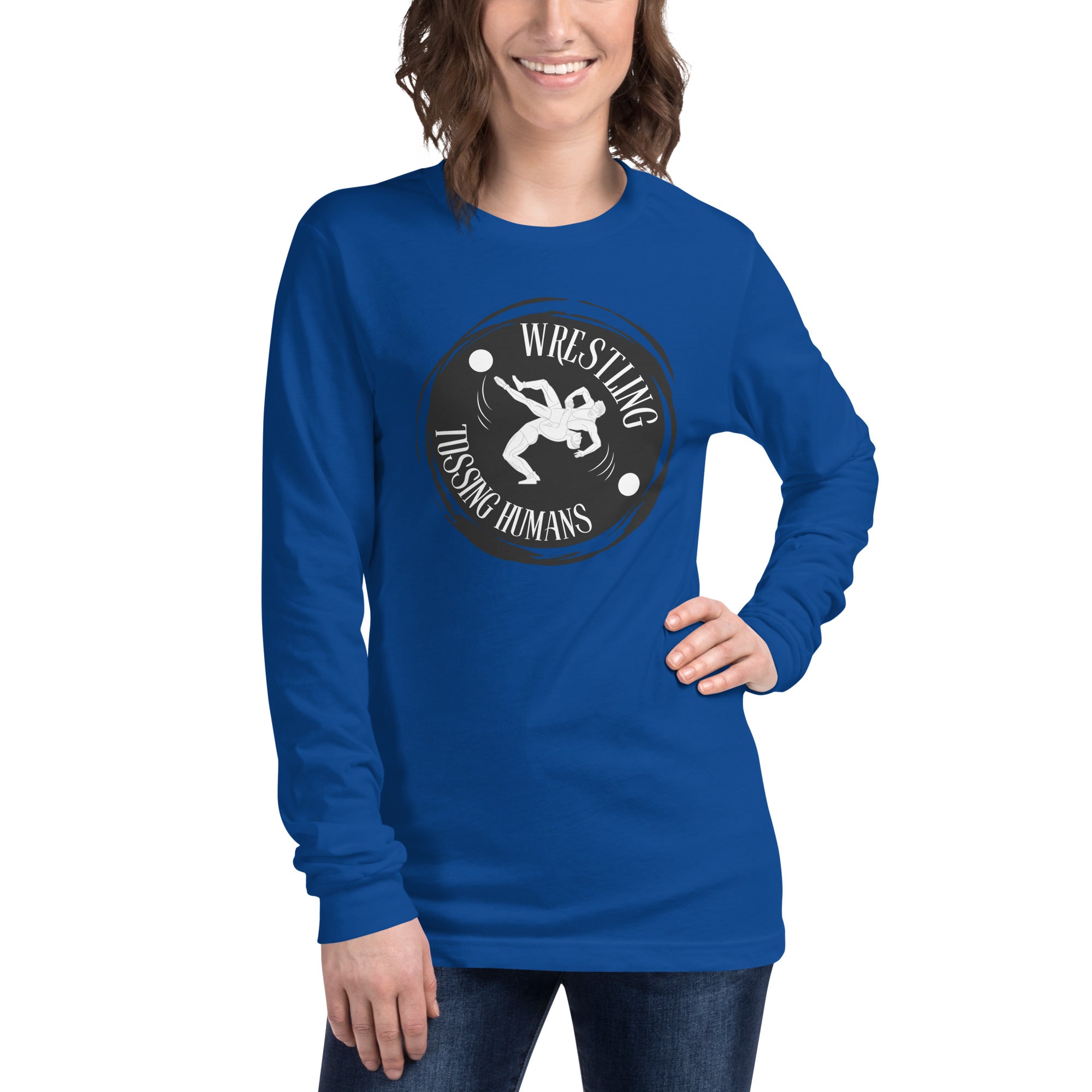 Wrestling Tossing Humans Women's Select Long Sleeve