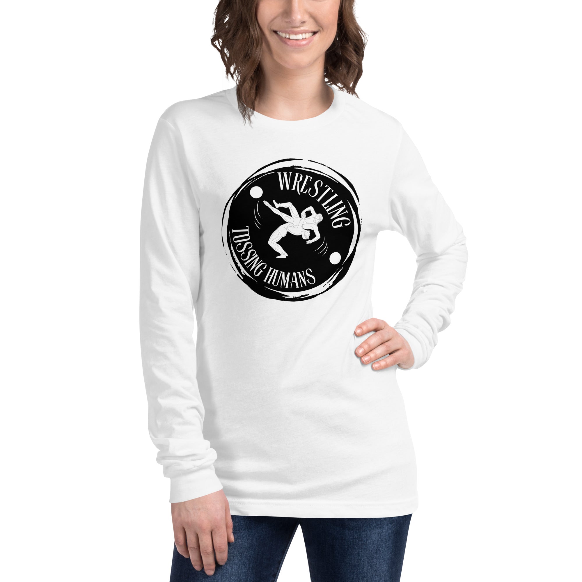 Wrestling Tossing Humans Women's Select Long Sleeve
