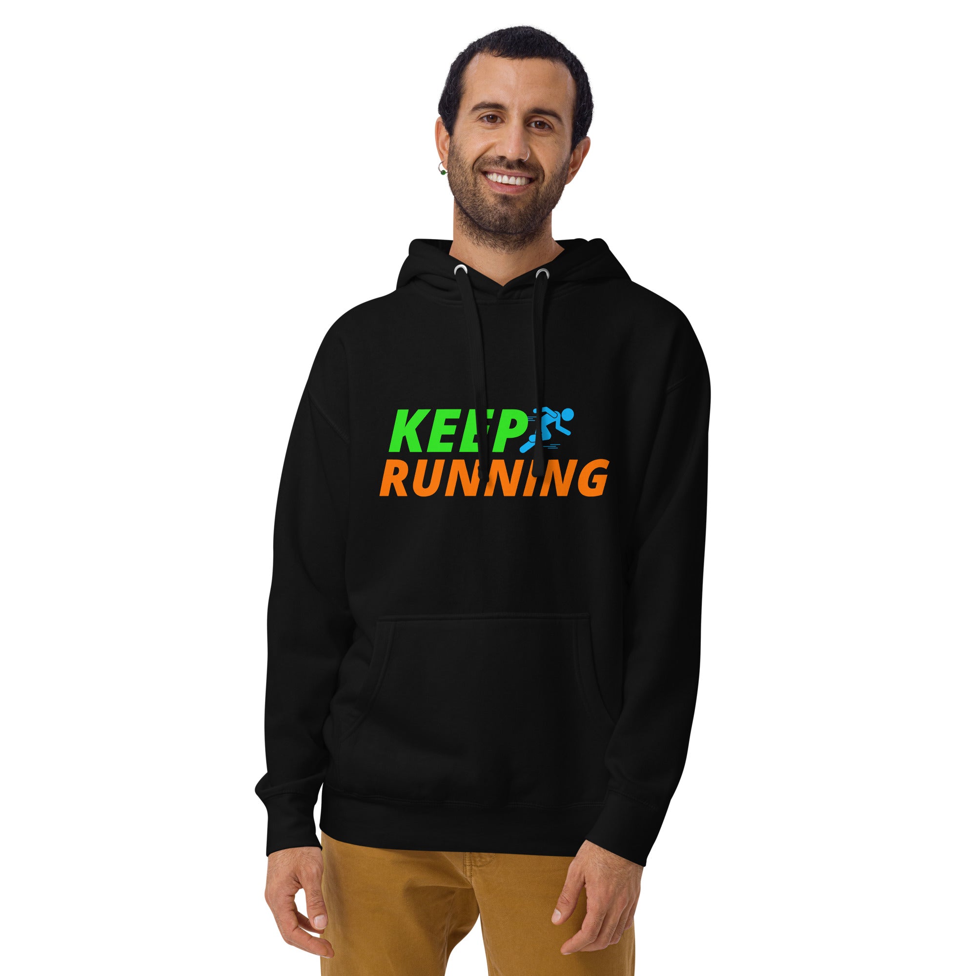 Keep Running Men's Heavy Hoodie