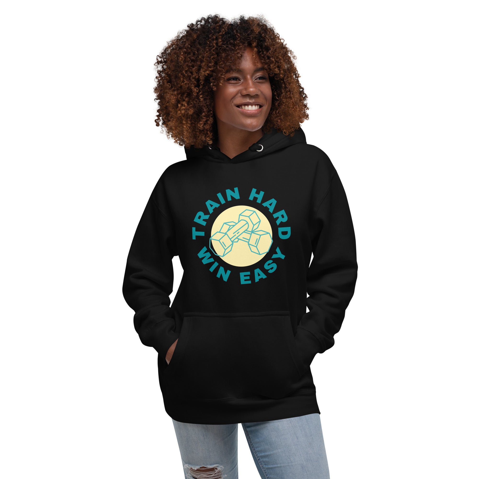 Train Hard Win Easy Women's Heavy Hoodie