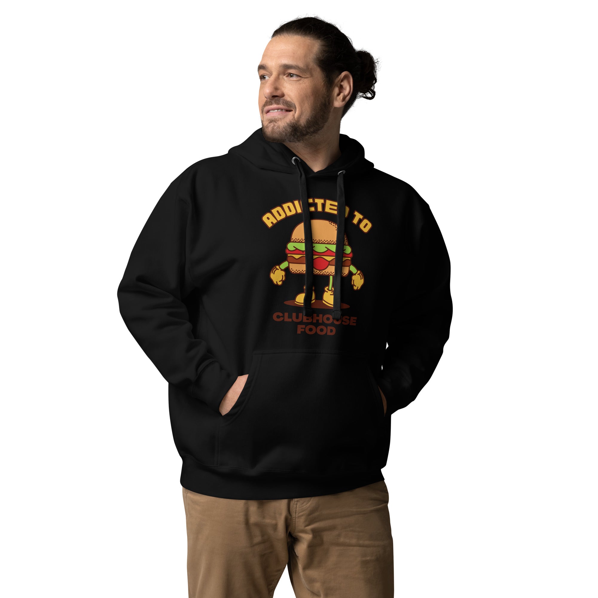 Addicted To Clubhouse Food Men's Heavy Hoodie