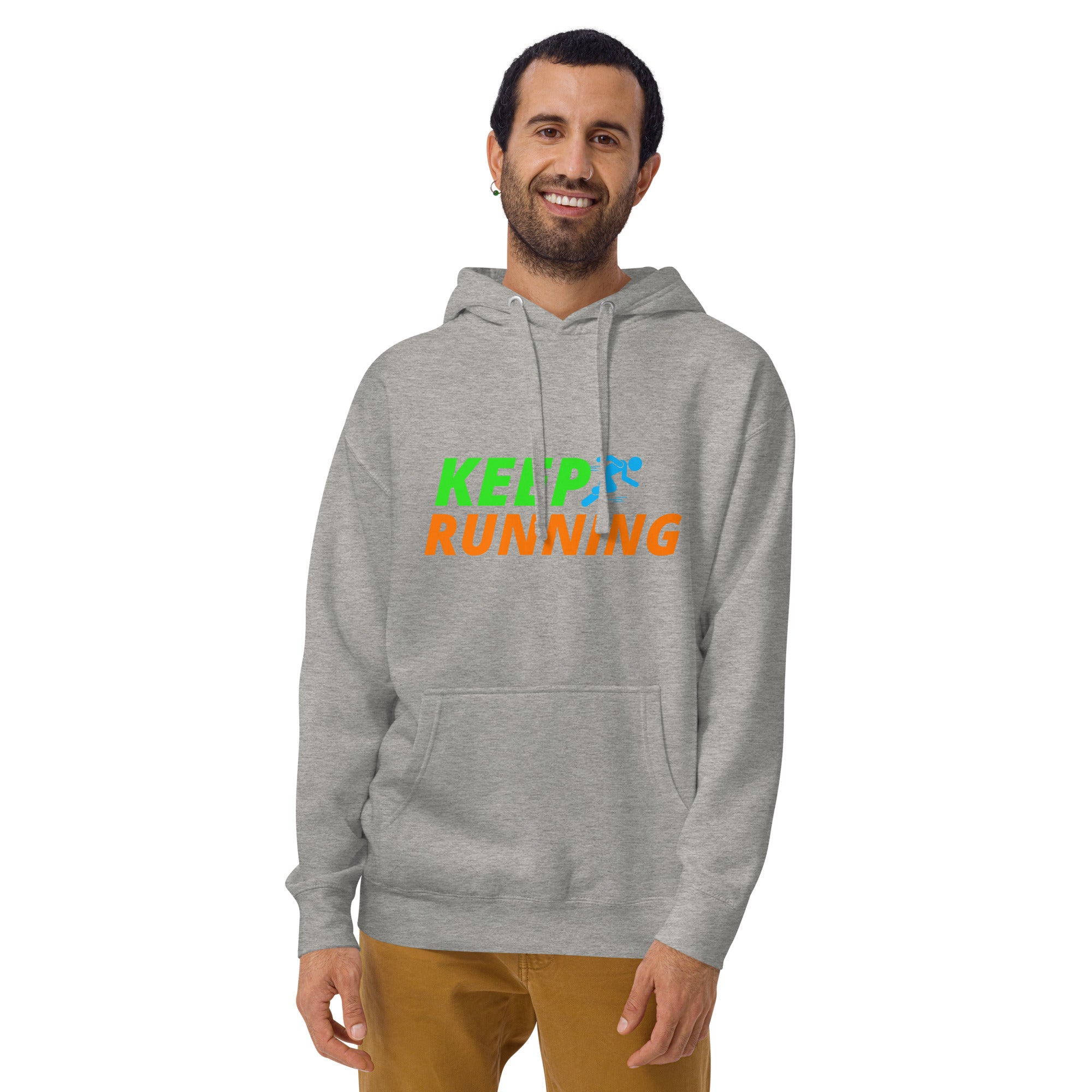 Keep Running Men's Heavy Hoodie