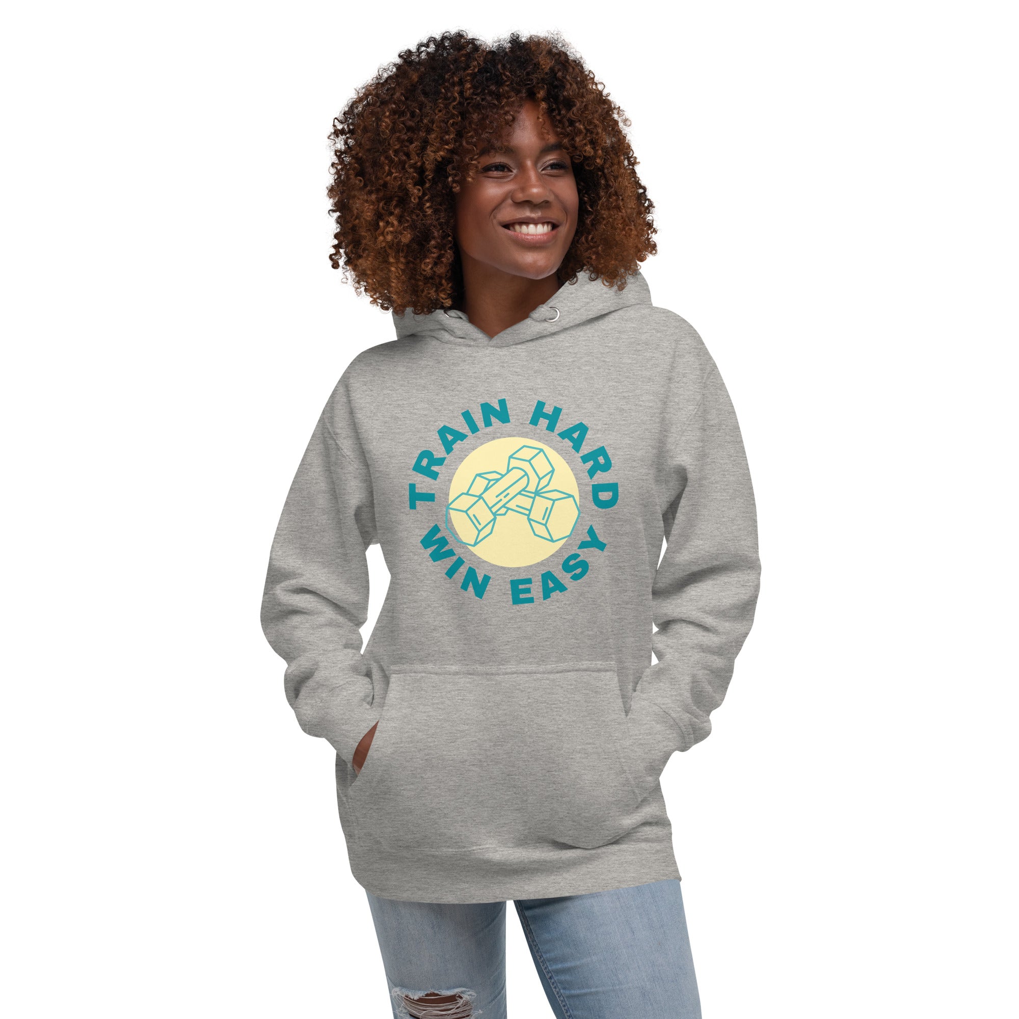 Train Hard Win Easy Women's Heavy Hoodie