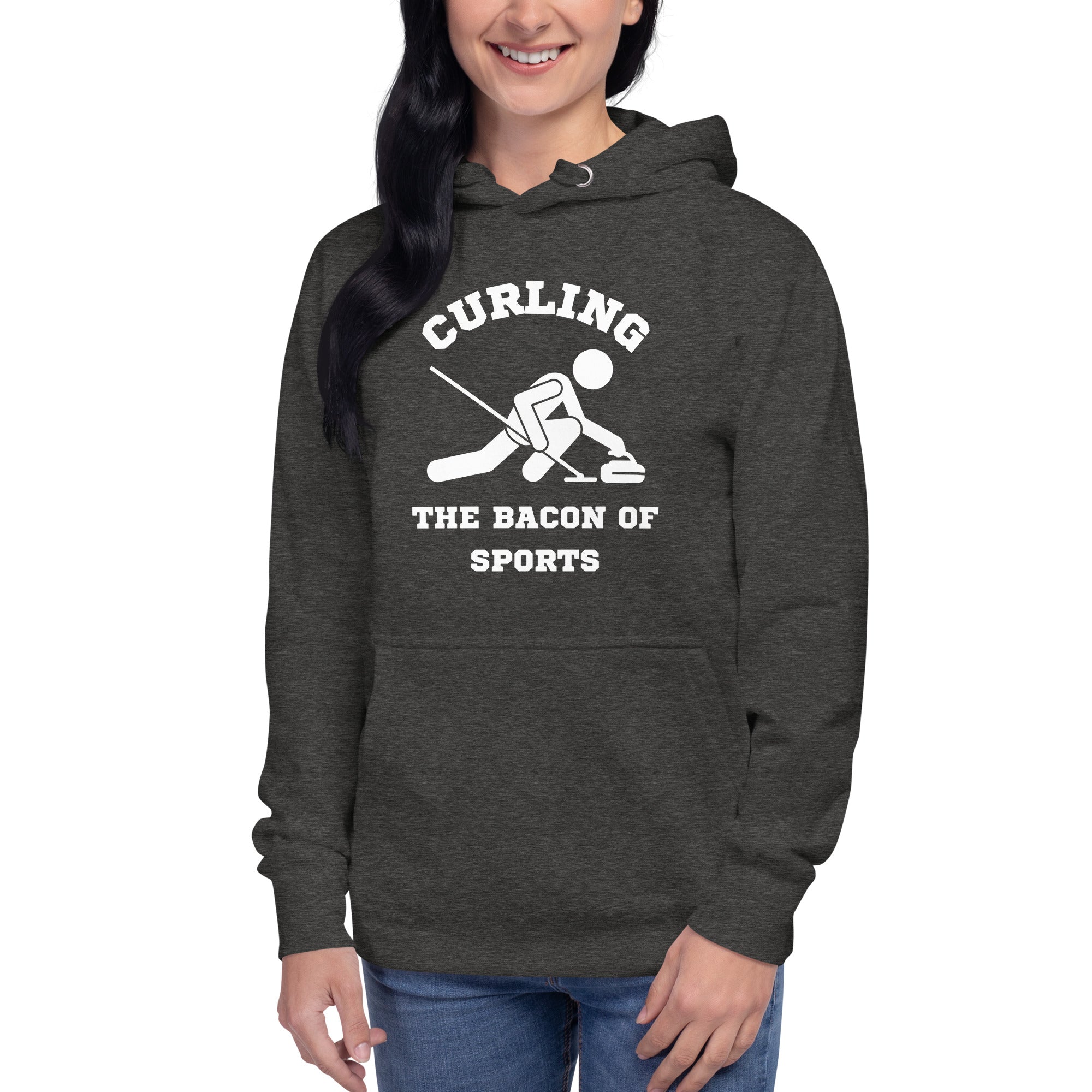 Curling The Bacon Of Sports Women's Heavy Hoodie