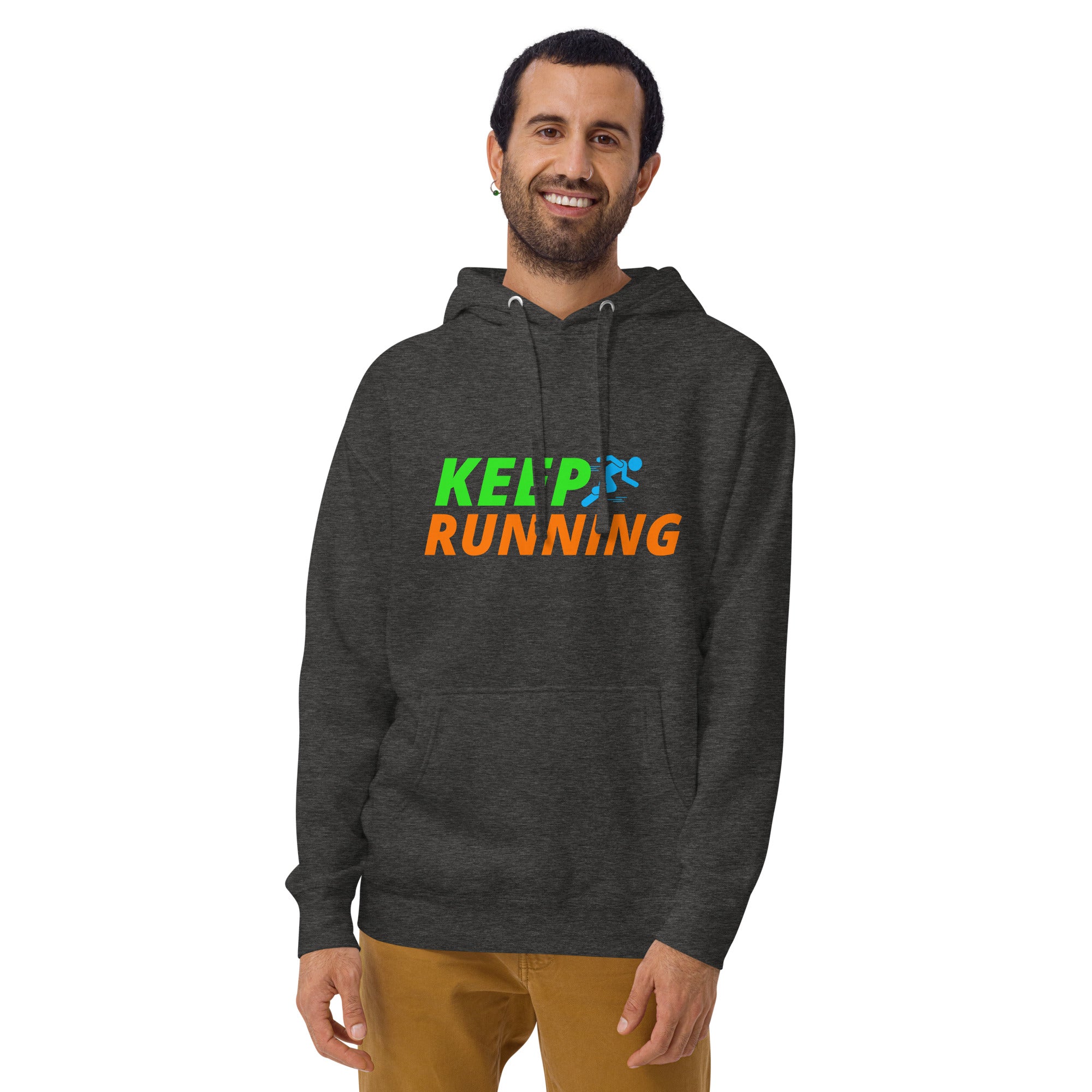 Keep Running Men's Heavy Hoodie