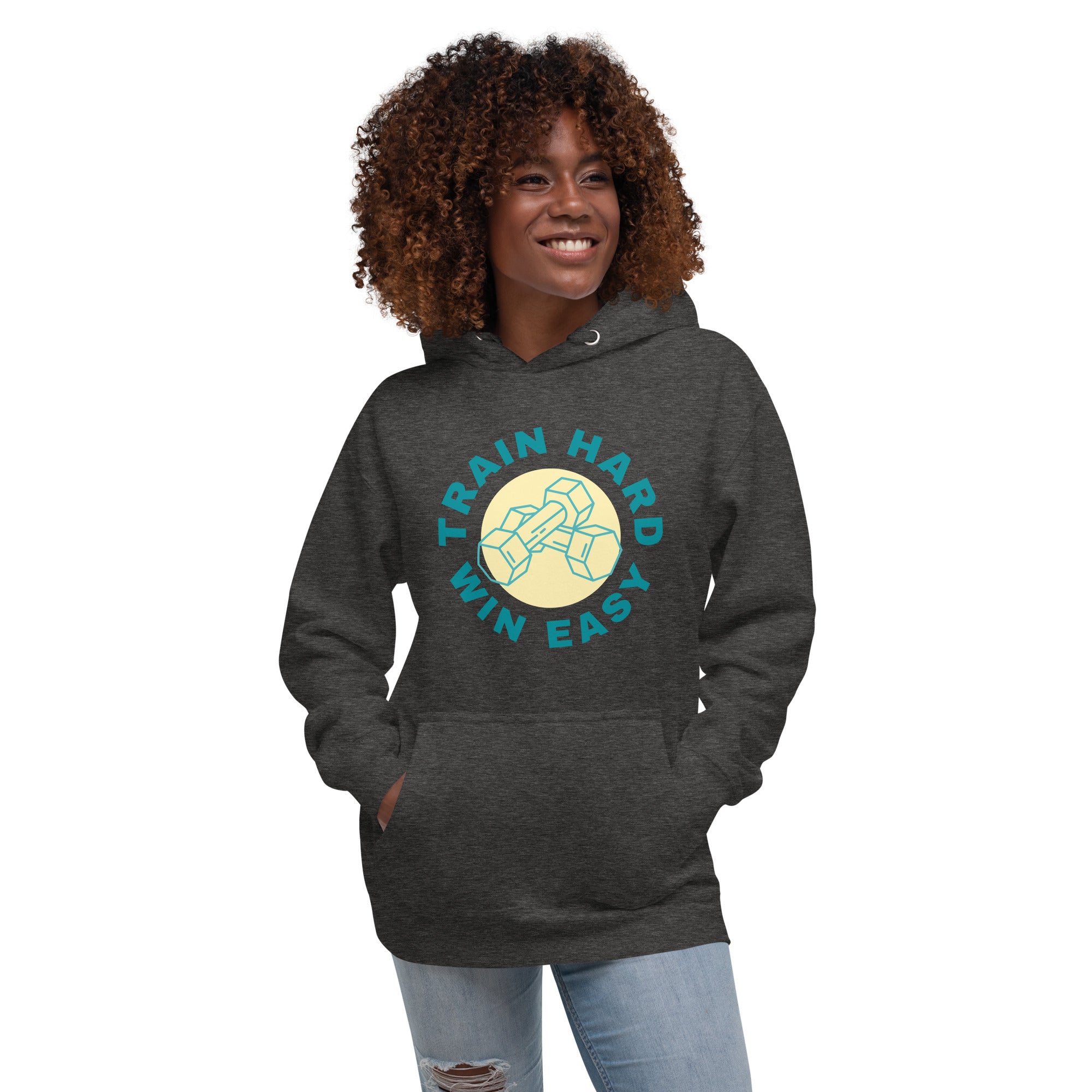 Train Hard Win Easy Women's Heavy Hoodie